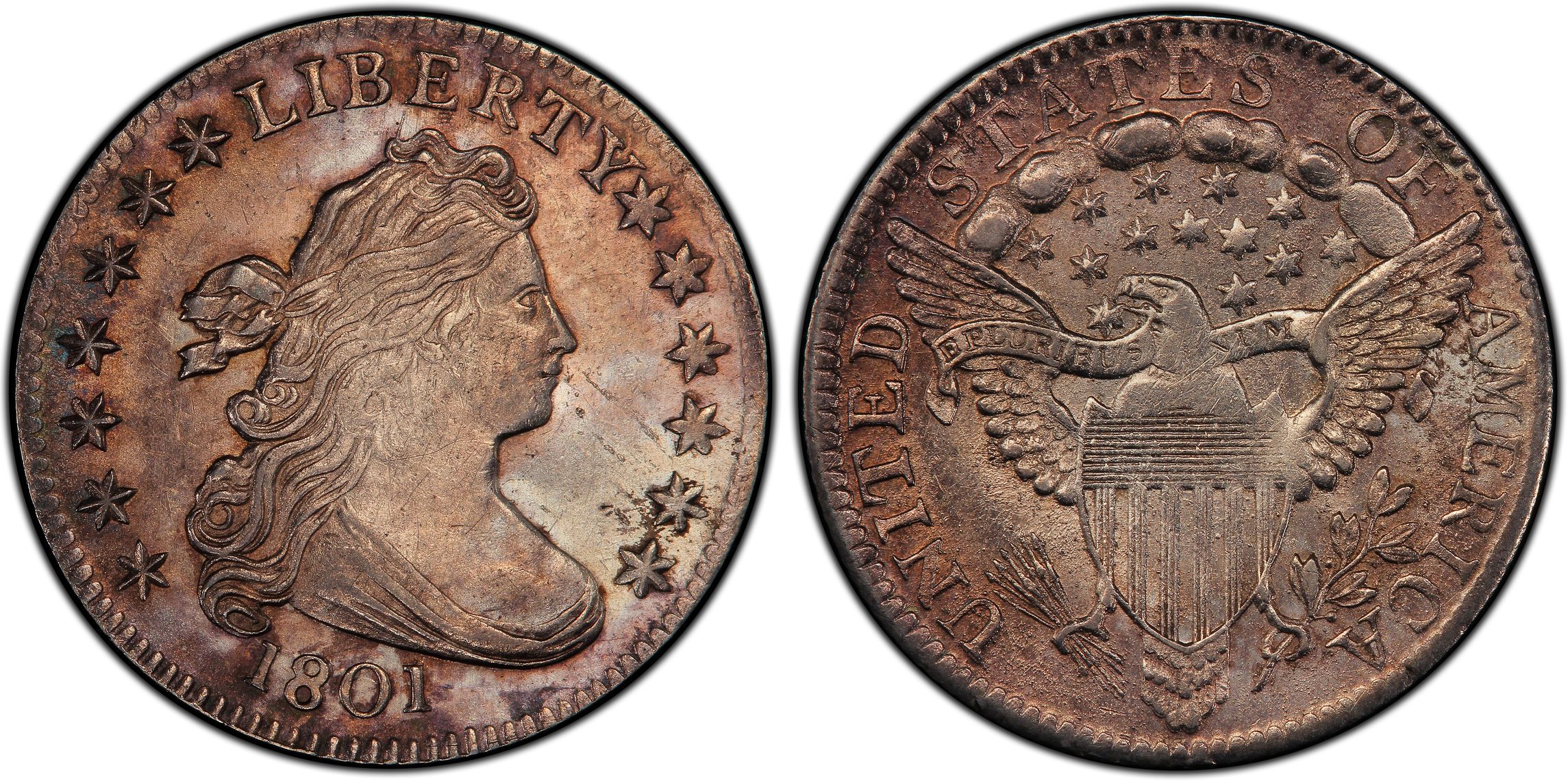 1801 10C (Regular Strike) Draped Bust Dime - PCGS CoinFacts