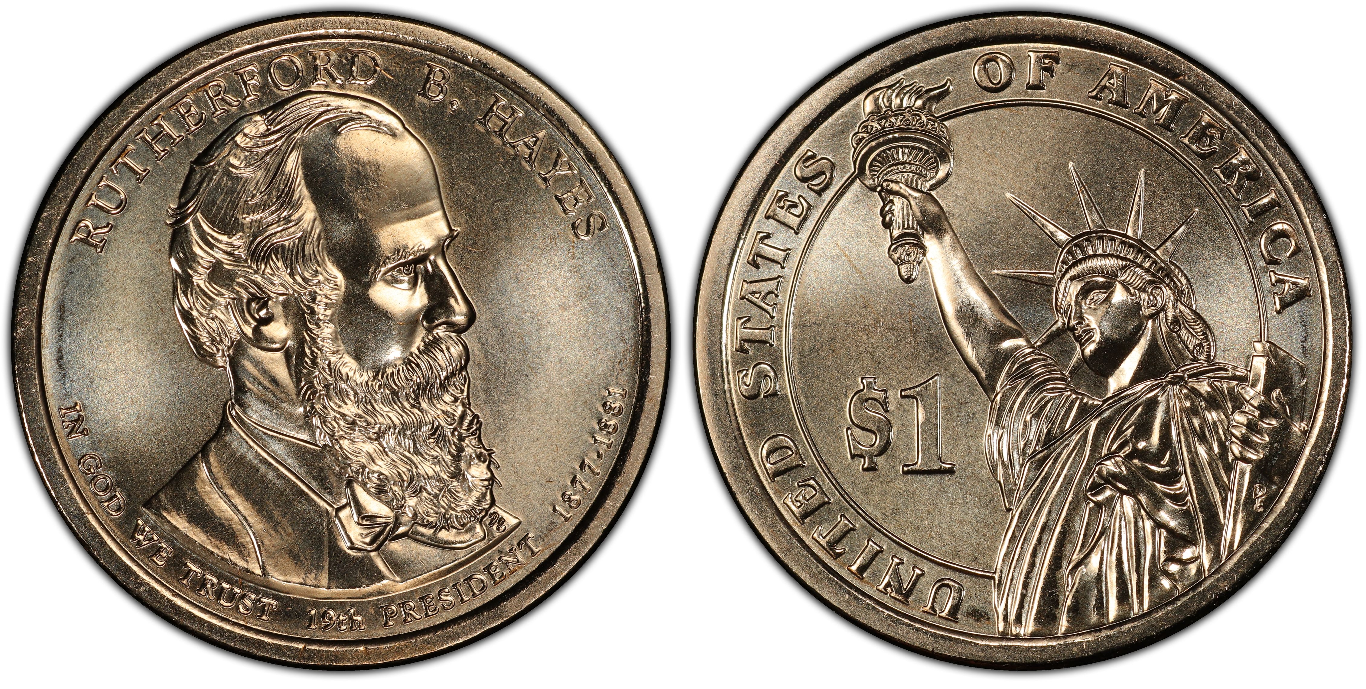 Denver Mint 2011 $1 BU Rutherford B Hayes Presidential Dollar 