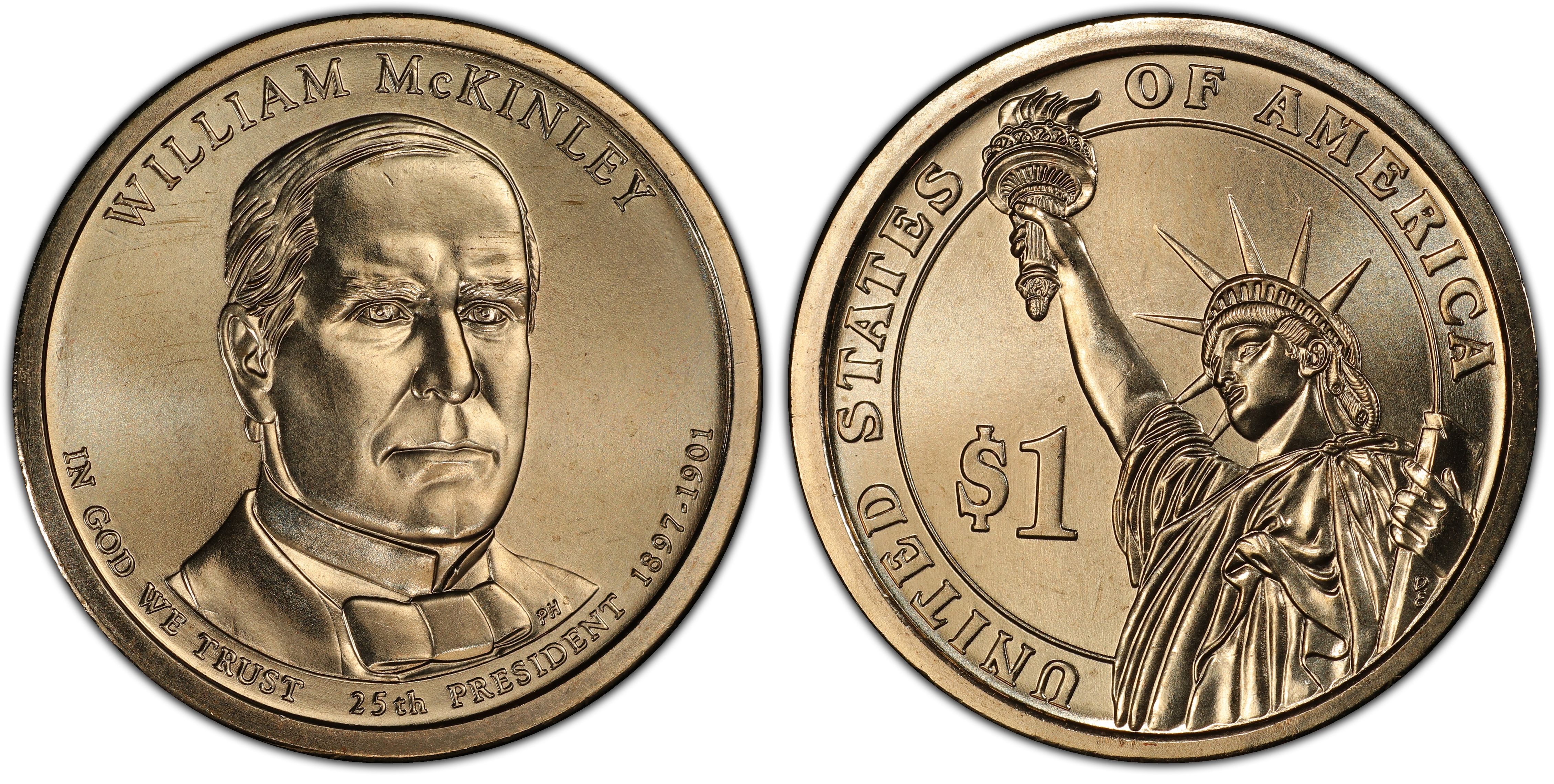 2011-D James A Garfield Presidential Dollars Rim Positions A & B 2 coins! 