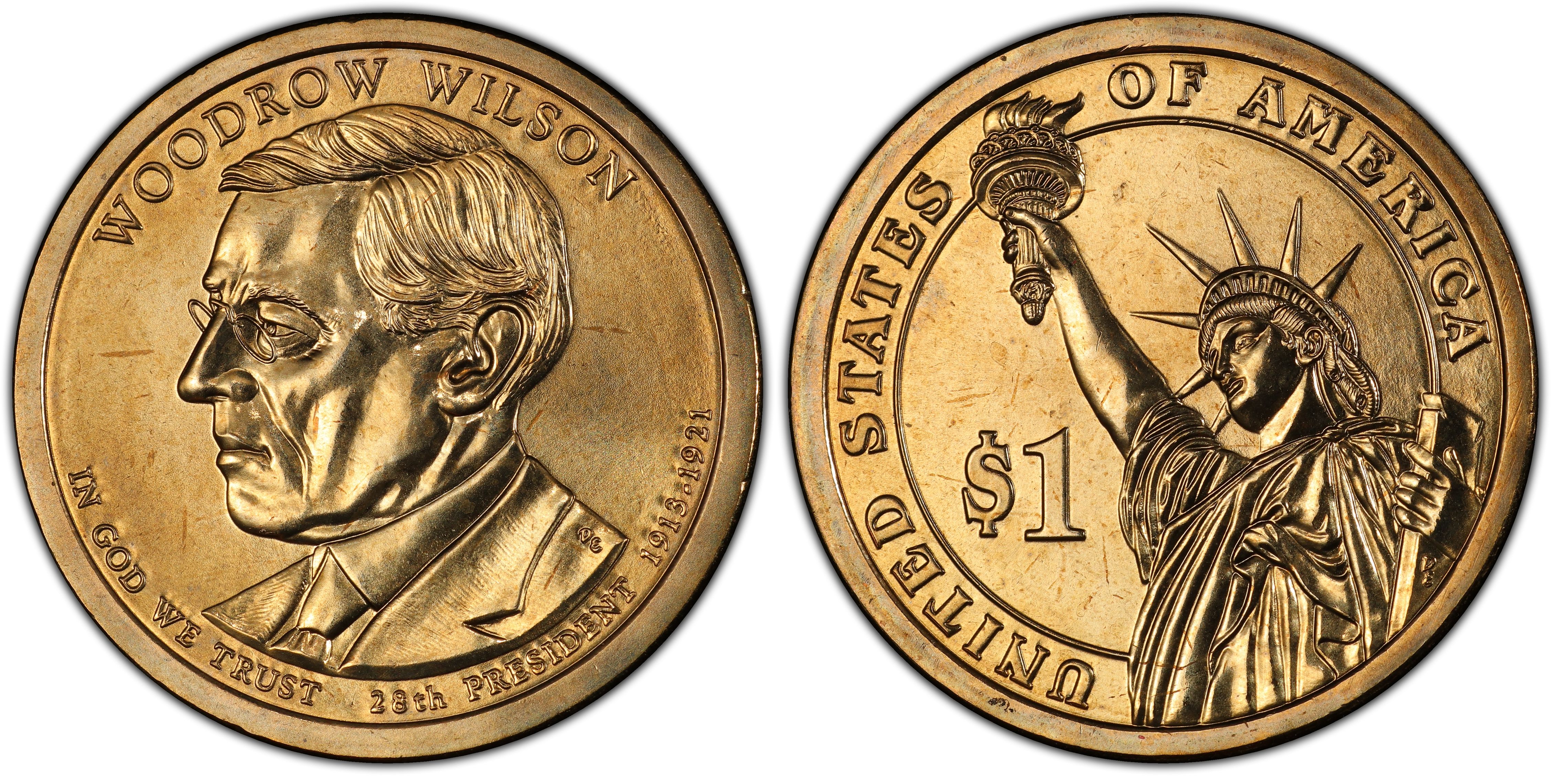 2013-D $1 Woodrow Wilson Position A (Regular Strike) Presidential