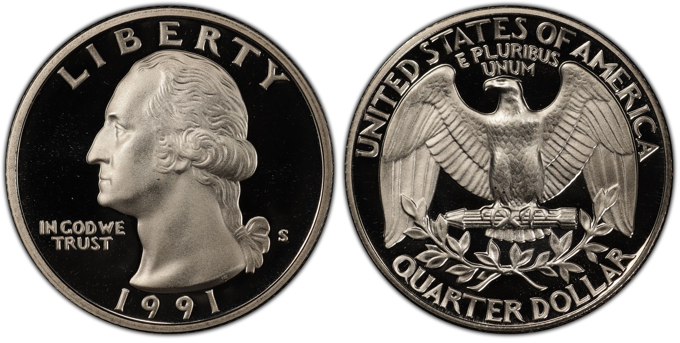 1991-S 25C, DCAM (Proof) Washington Quarter - PCGS CoinFacts