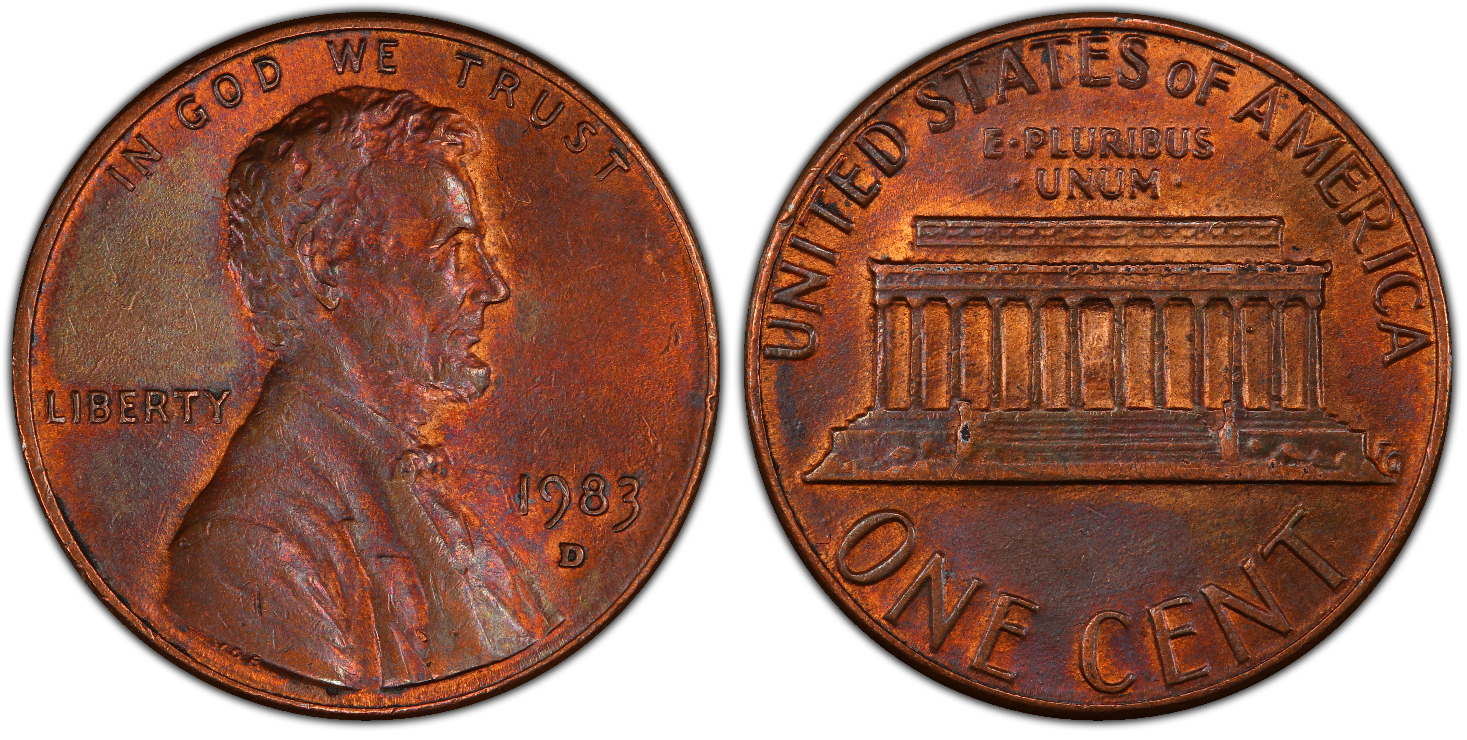 1983-D 1C, RB (Regular Strike) Lincoln Cent (Modern) - PCGS CoinFacts