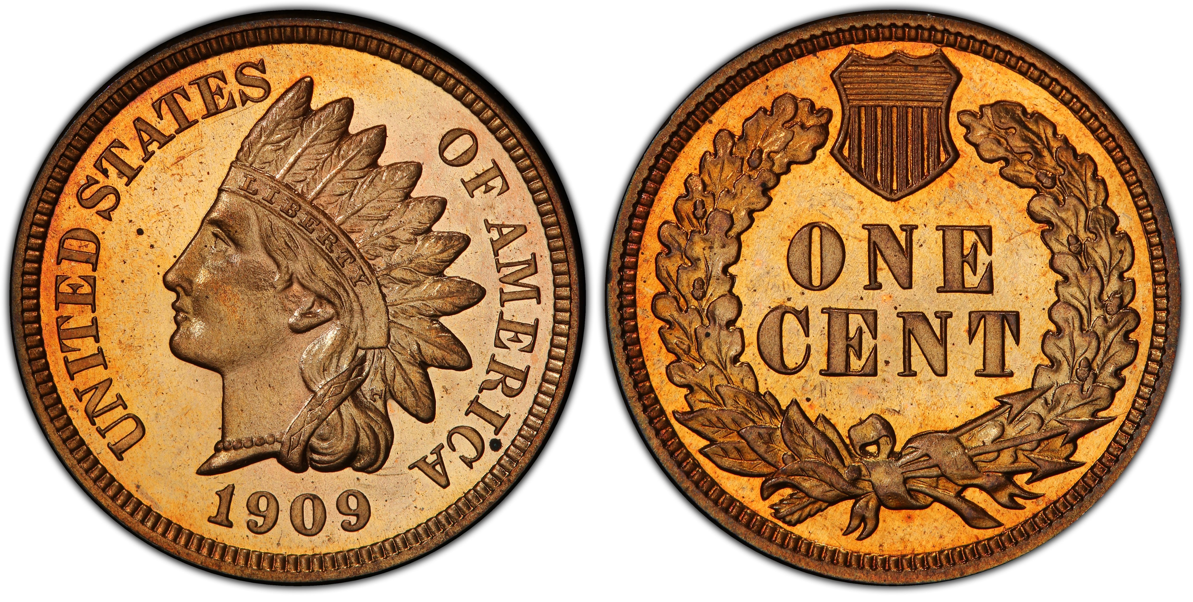 1909 1C Indian, CAM (Proof) Indian Cent - PCGS CoinFacts