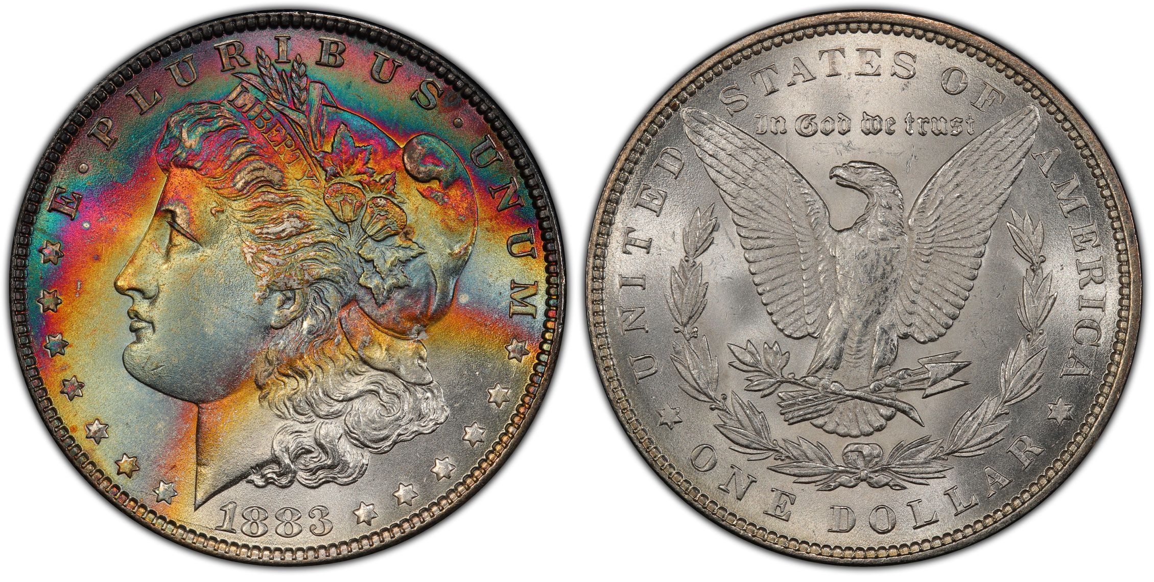 1883 1 Regular Strike Morgan Dollar PCGS CoinFacts