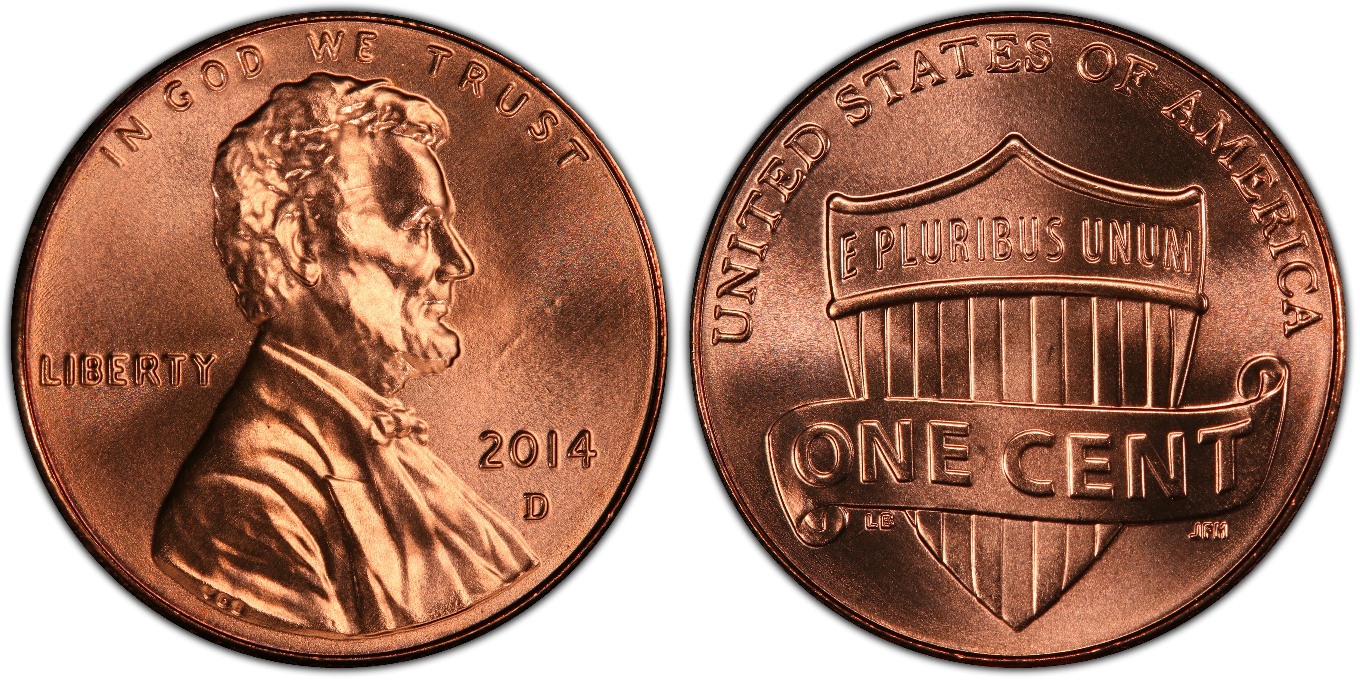 BU 2014 Lincoln Shield Cent  D Uncirculated 
