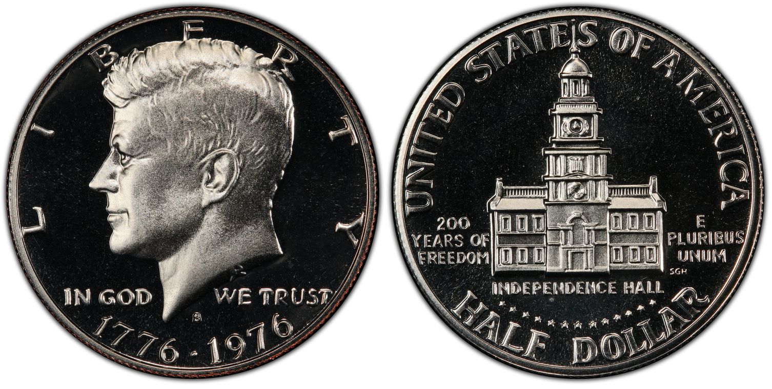 1976-S PCGS PR69DCAM Kennedy Half Dollar Presidential Dollar