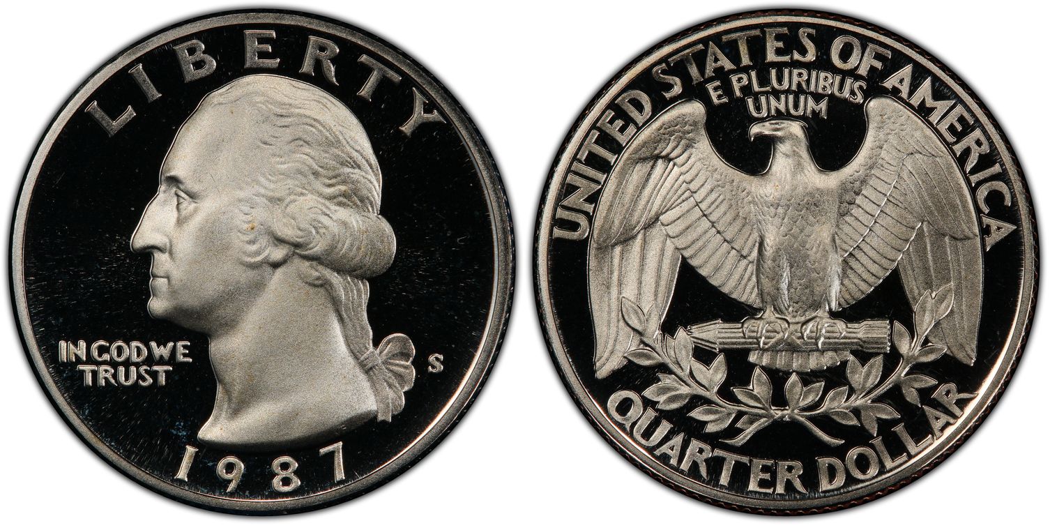 1987-S 25C, DCAM (Proof) Washington Quarter - PCGS CoinFacts