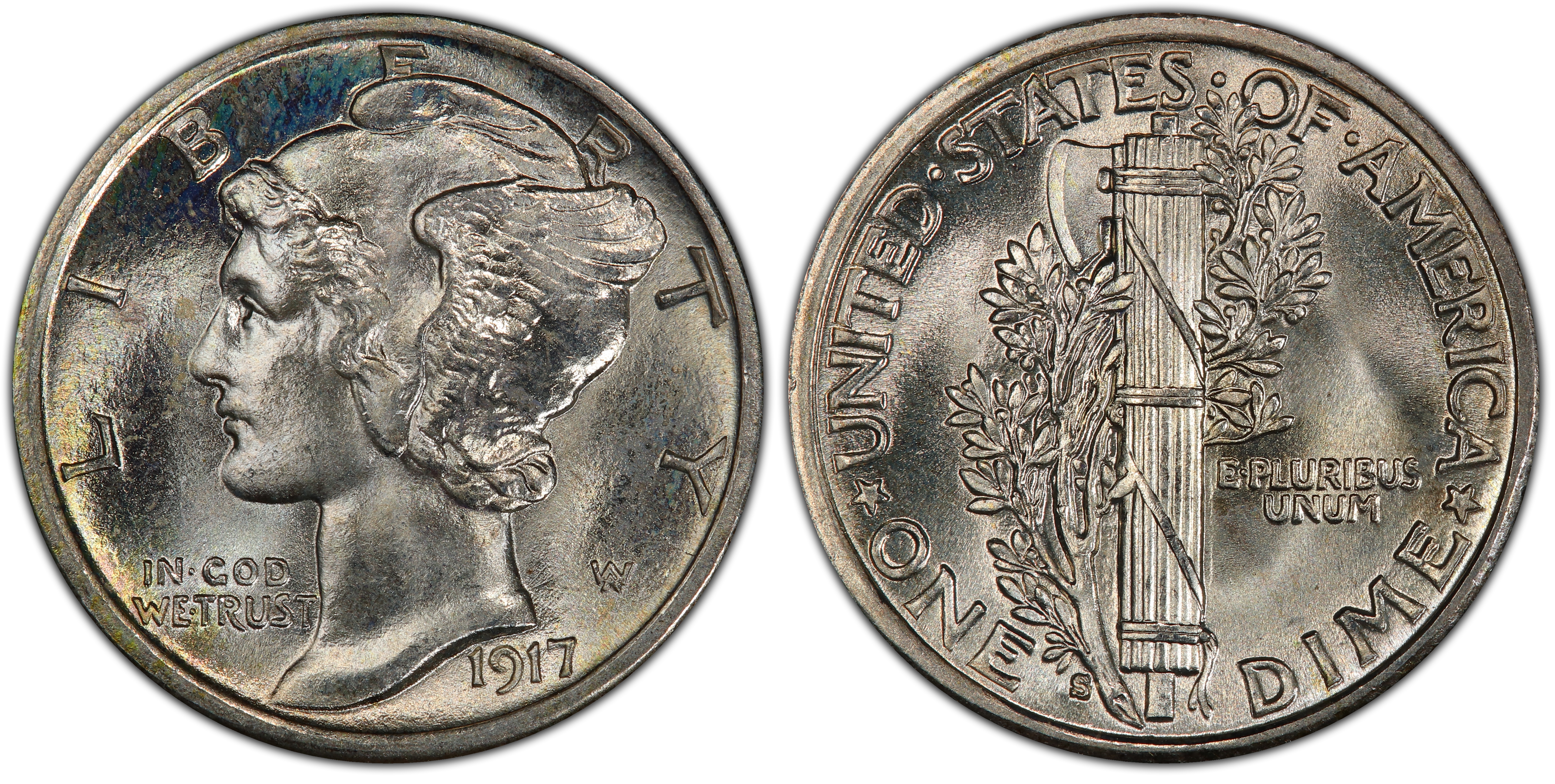 1917-S 10C, FB (Regular Strike) Mercury Dime - PCGS CoinFacts