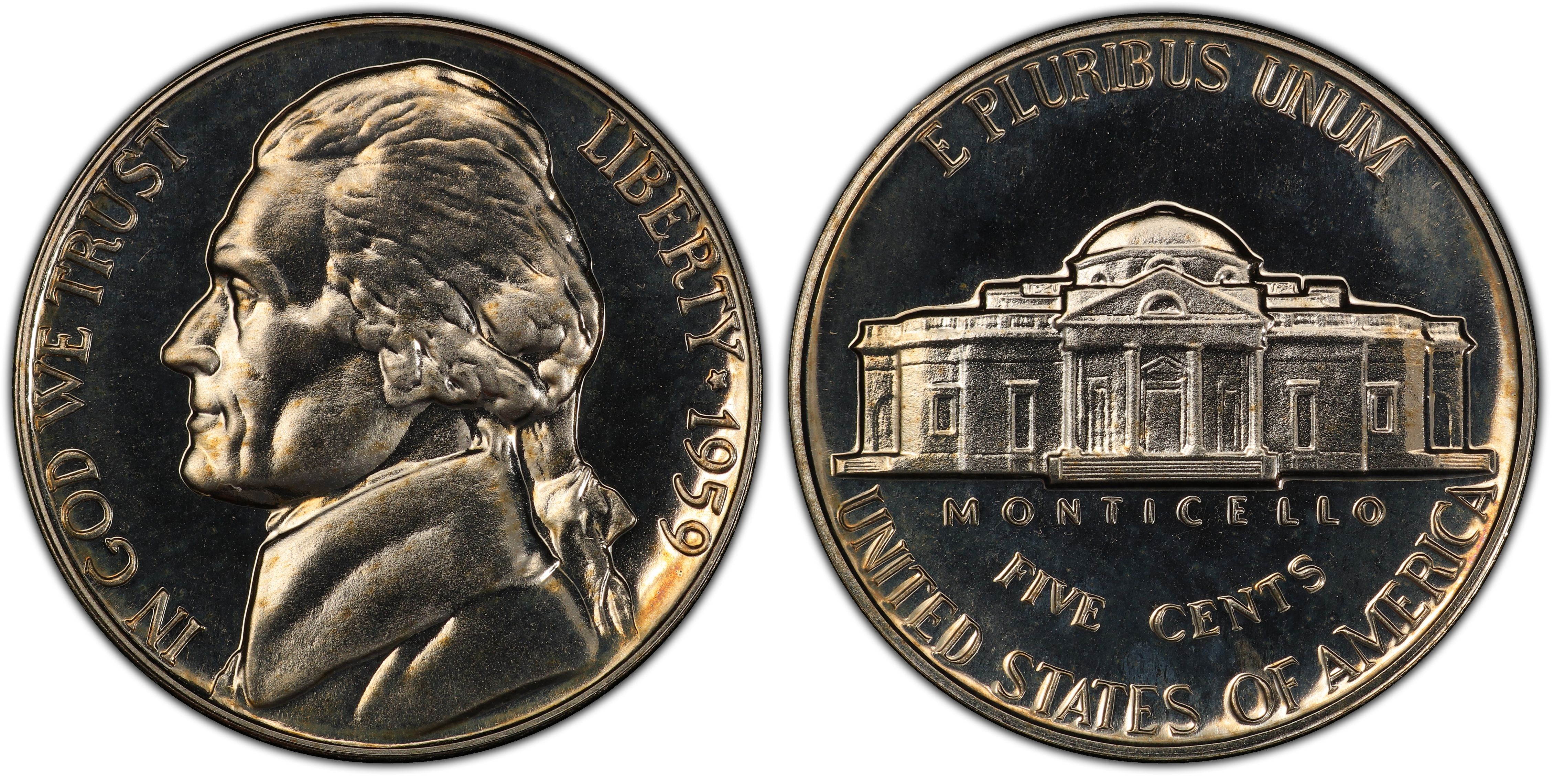1959 5C (Proof) Jefferson Nickel - PCGS CoinFacts