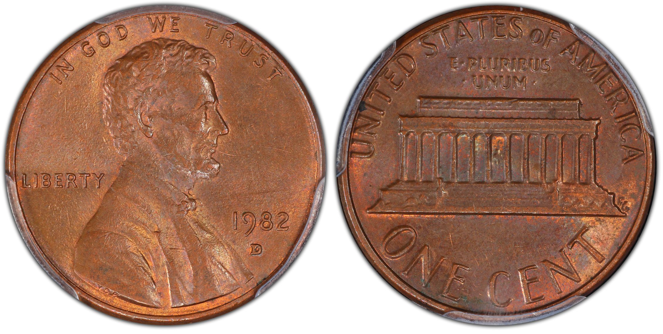 1982-D 1C Zinc Small Date, BN (Regular Strike) Lincoln Cent (Modern ...