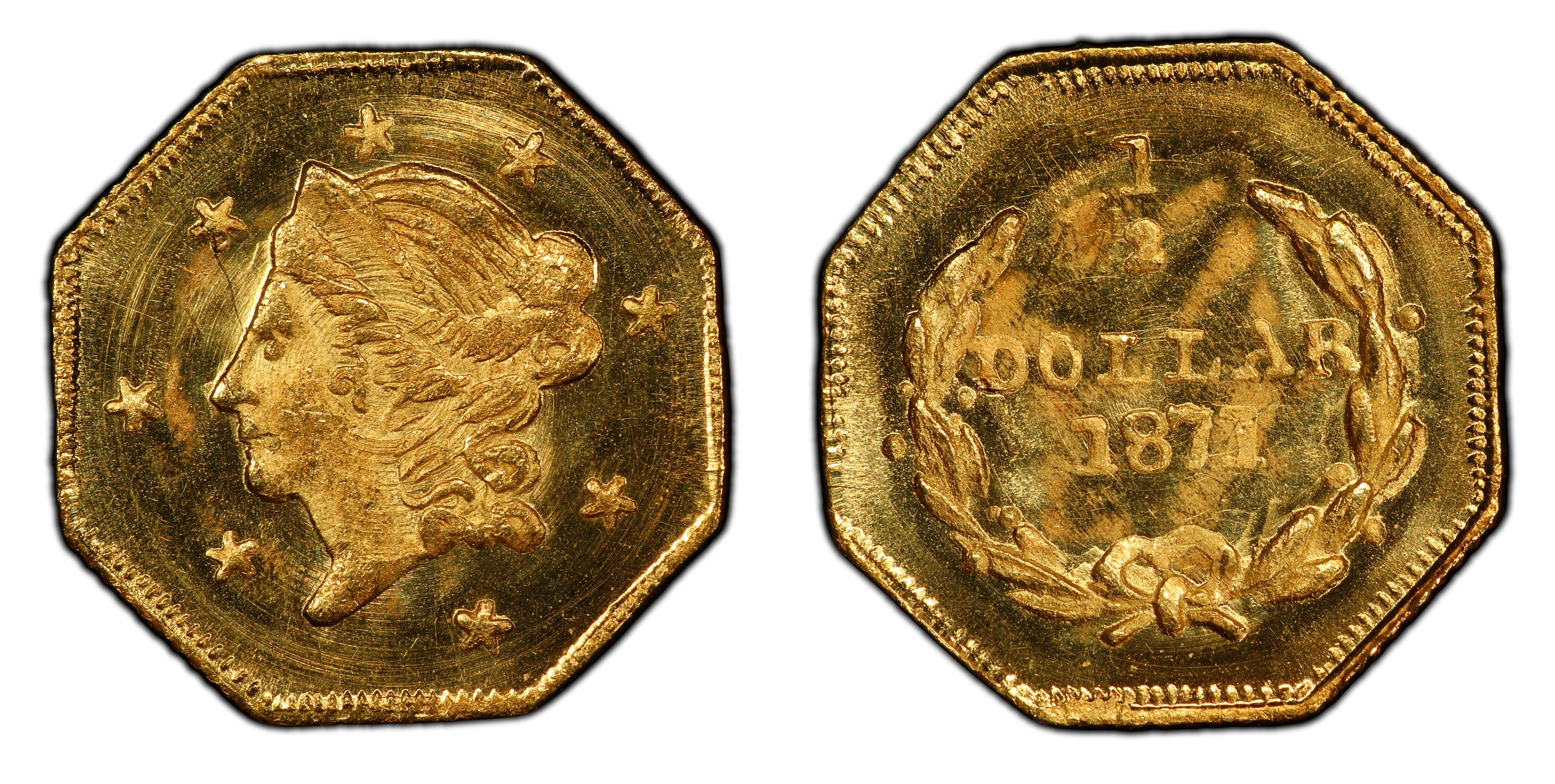 1871 $1 (Regular Strike) Liberty Seated Dollar - PCGS CoinFacts
