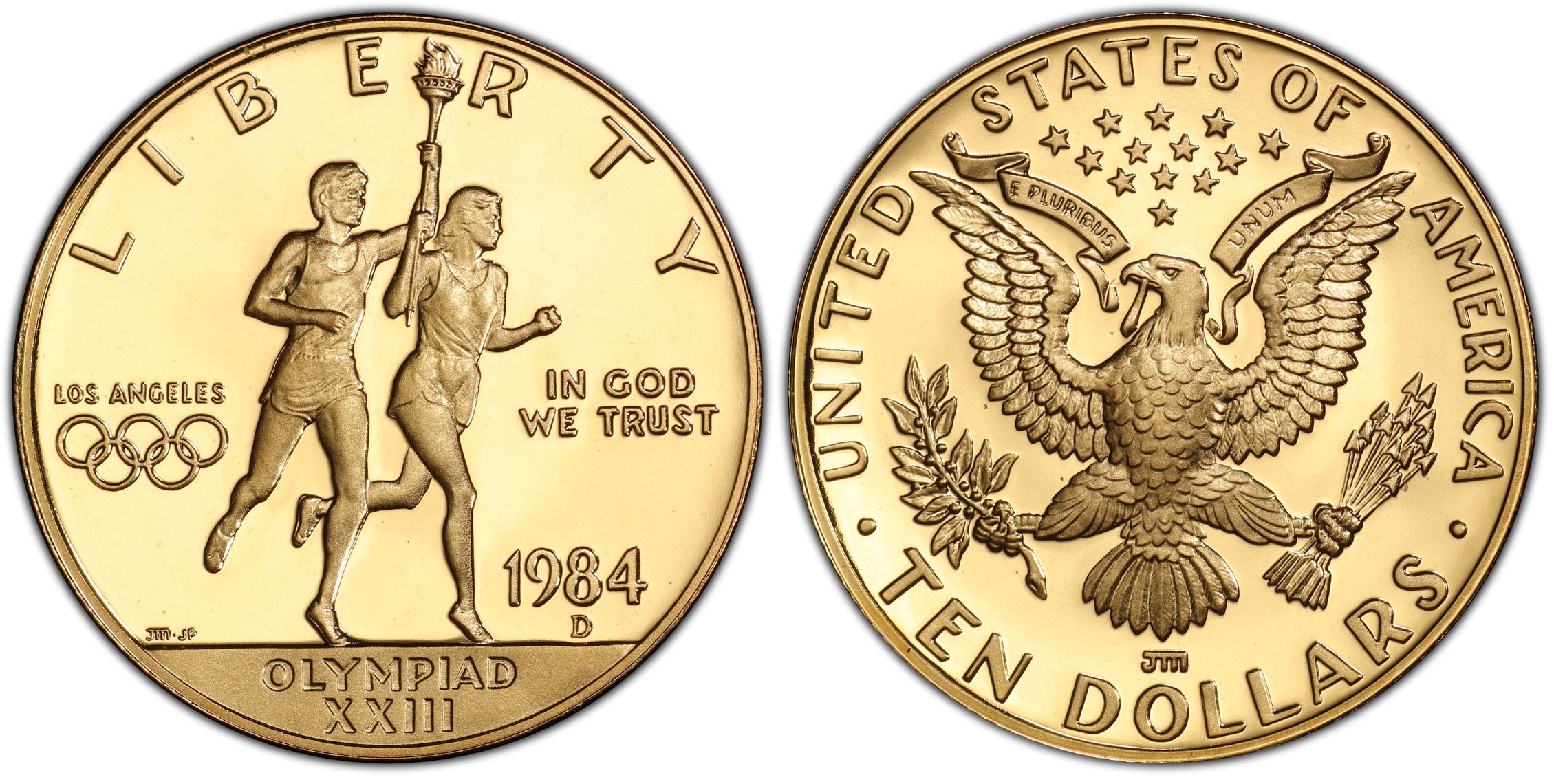 1984-D $10 Olympic, DCAM (Proof) Modern Gold Commemorative - PCGS CoinFacts