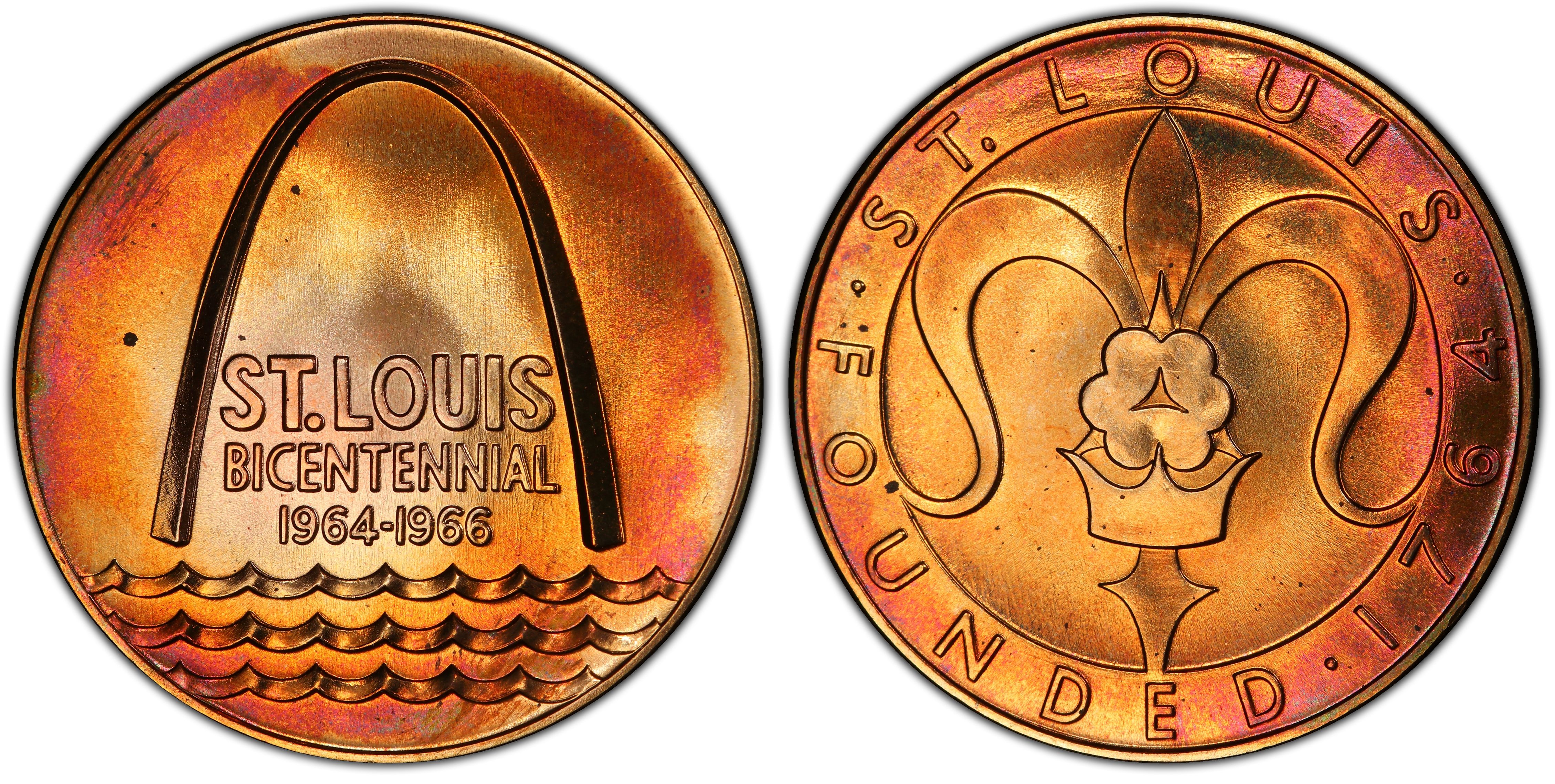 1964 Medal St. Louis Bicentennial (Regular Strike) U.S. Mint Medals - PCGS  CoinFacts