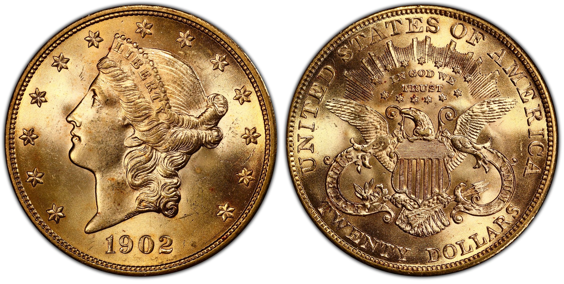 1902 $20 (Regular Strike) Liberty Head $20 - PCGS CoinFacts