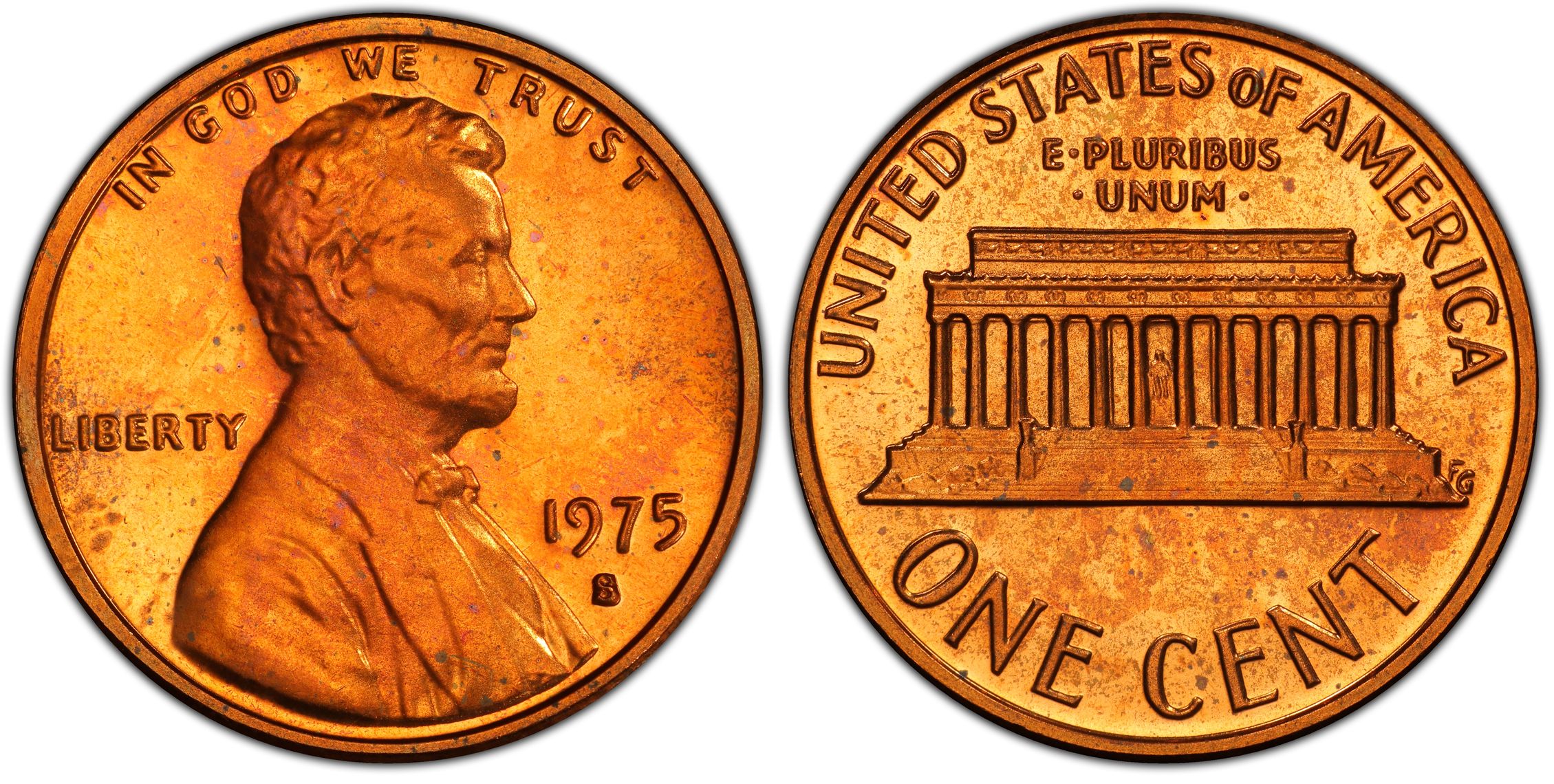 1975-S 1C, RD (Proof) Lincoln Cent (Modern) - PCGS CoinFacts