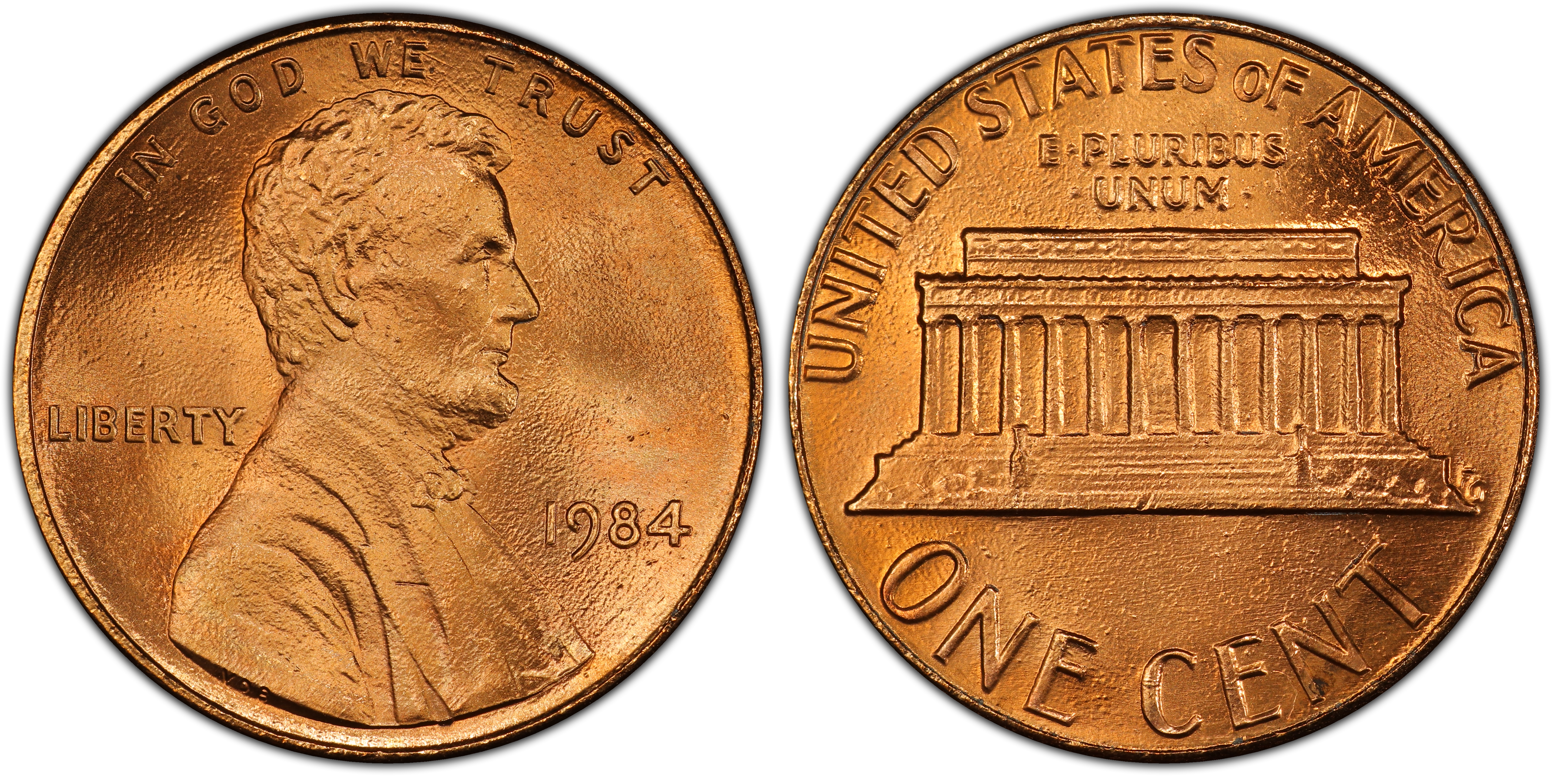 1984 1C Doubled Die Obverse, RD (Regular Strike) Lincoln Cent (Modern ...