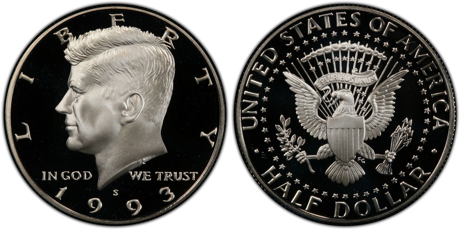THIS IS REALLY NICE HIGH GRADE! 1993 S SILVER GEM PROOF KENNEDY HALF DOLLAR 