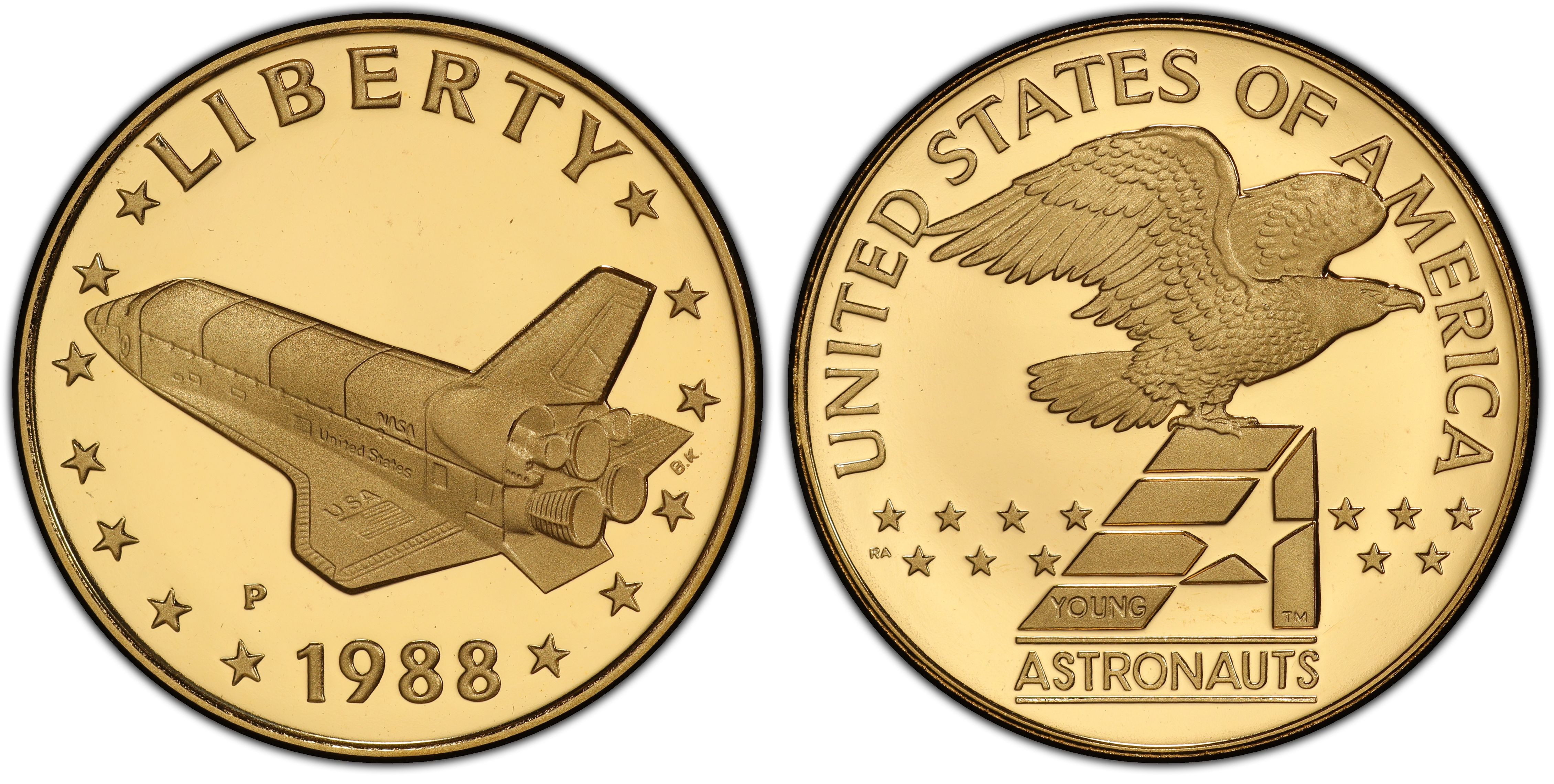 space shuttle program coin