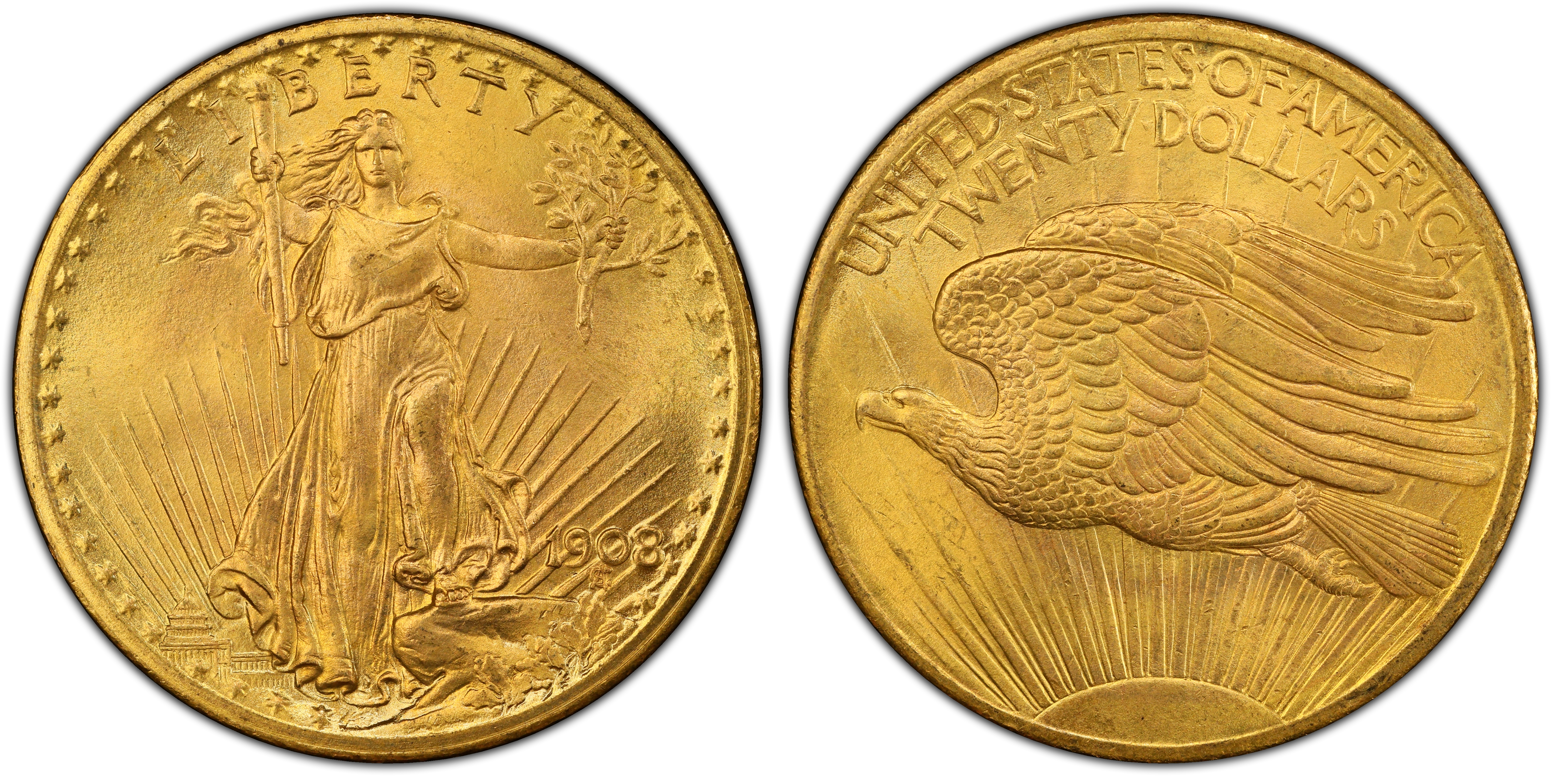 Saint Gaudens $20 Gold Coin (1907-1933) Value