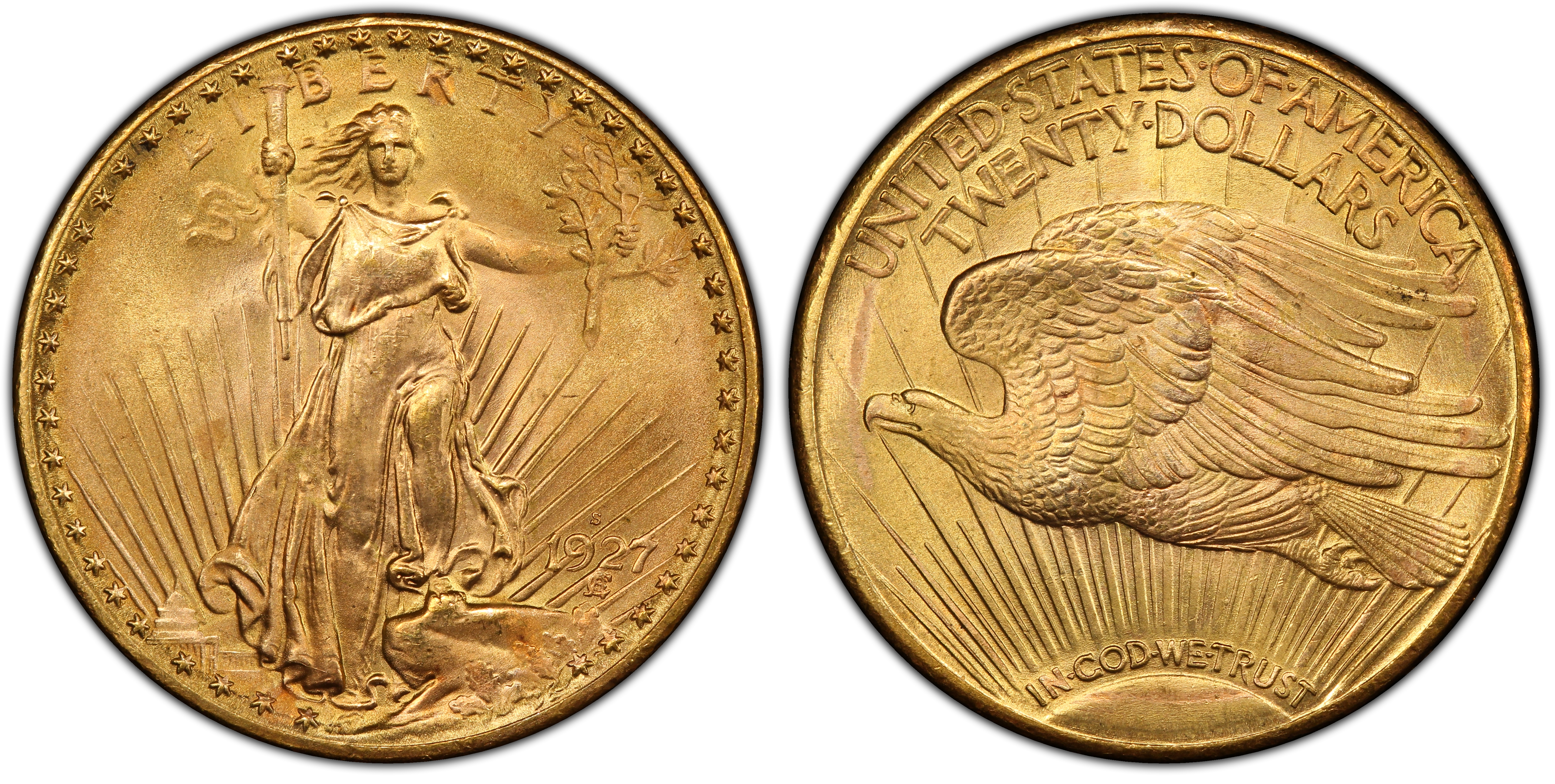 1927-S $20 (Regular Strike) St. Gaudens $20 - PCGS CoinFacts