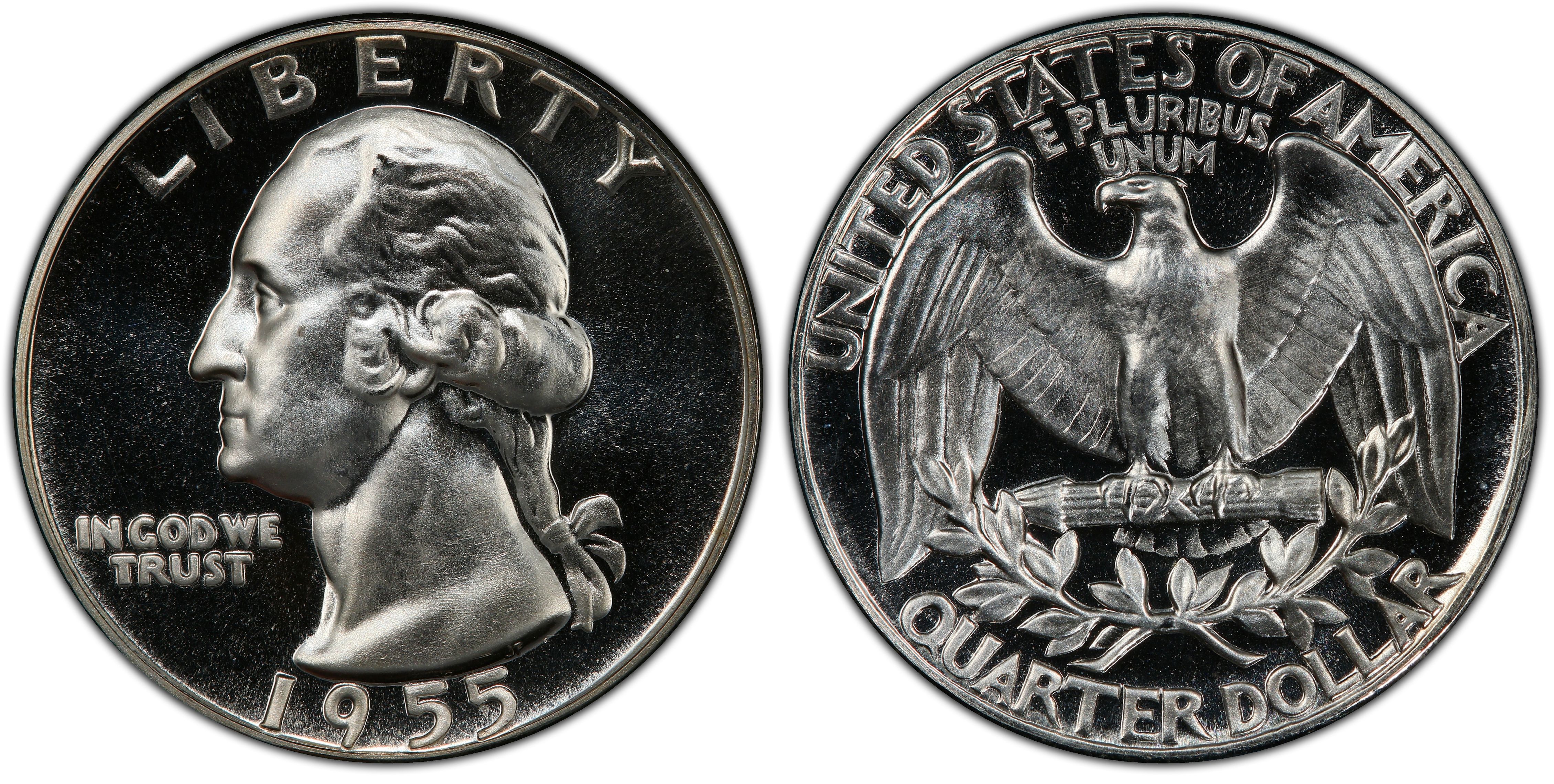 1955 25C Washington Silver Quarter BU 
