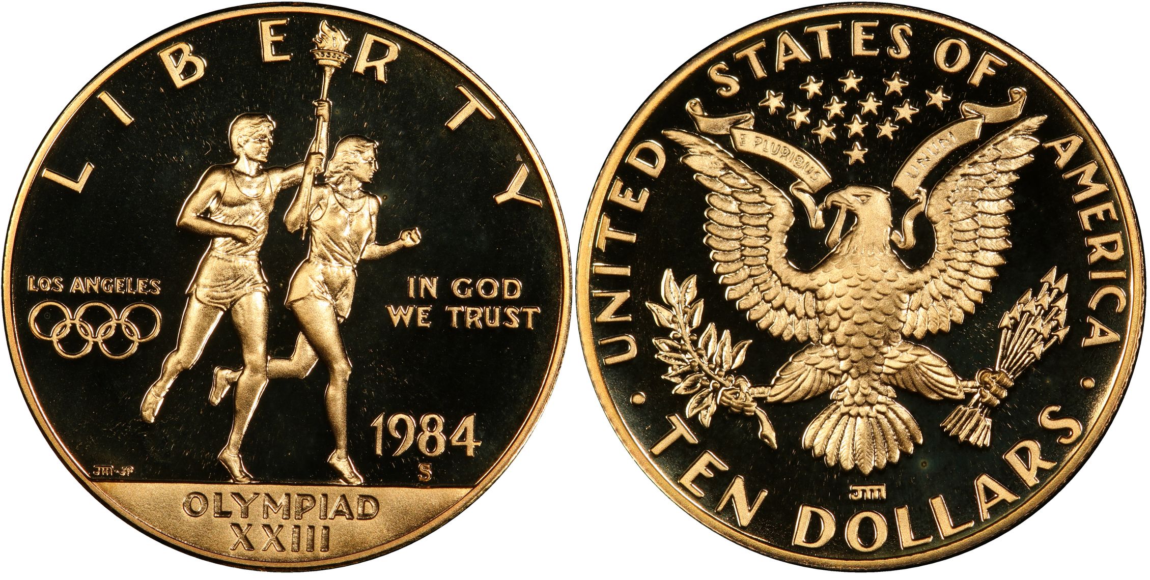 1984-s-10-olympic-dcam-proof-modern-gold-commemorative-pcgs-coinfacts