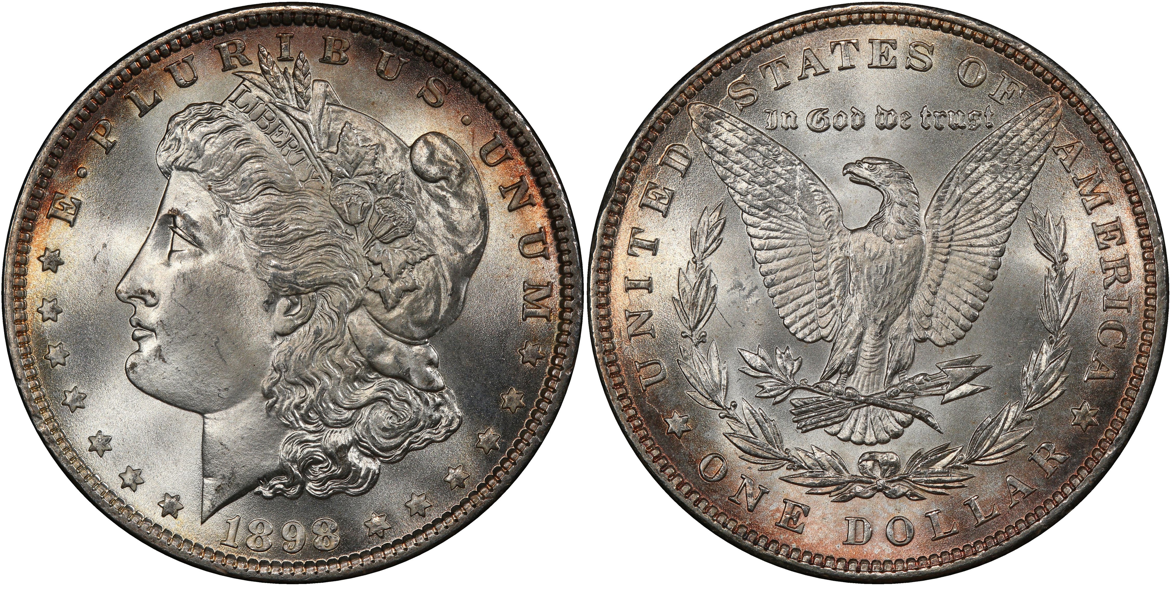 1898 $1 (Regular Strike) Morgan Dollar - PCGS CoinFacts