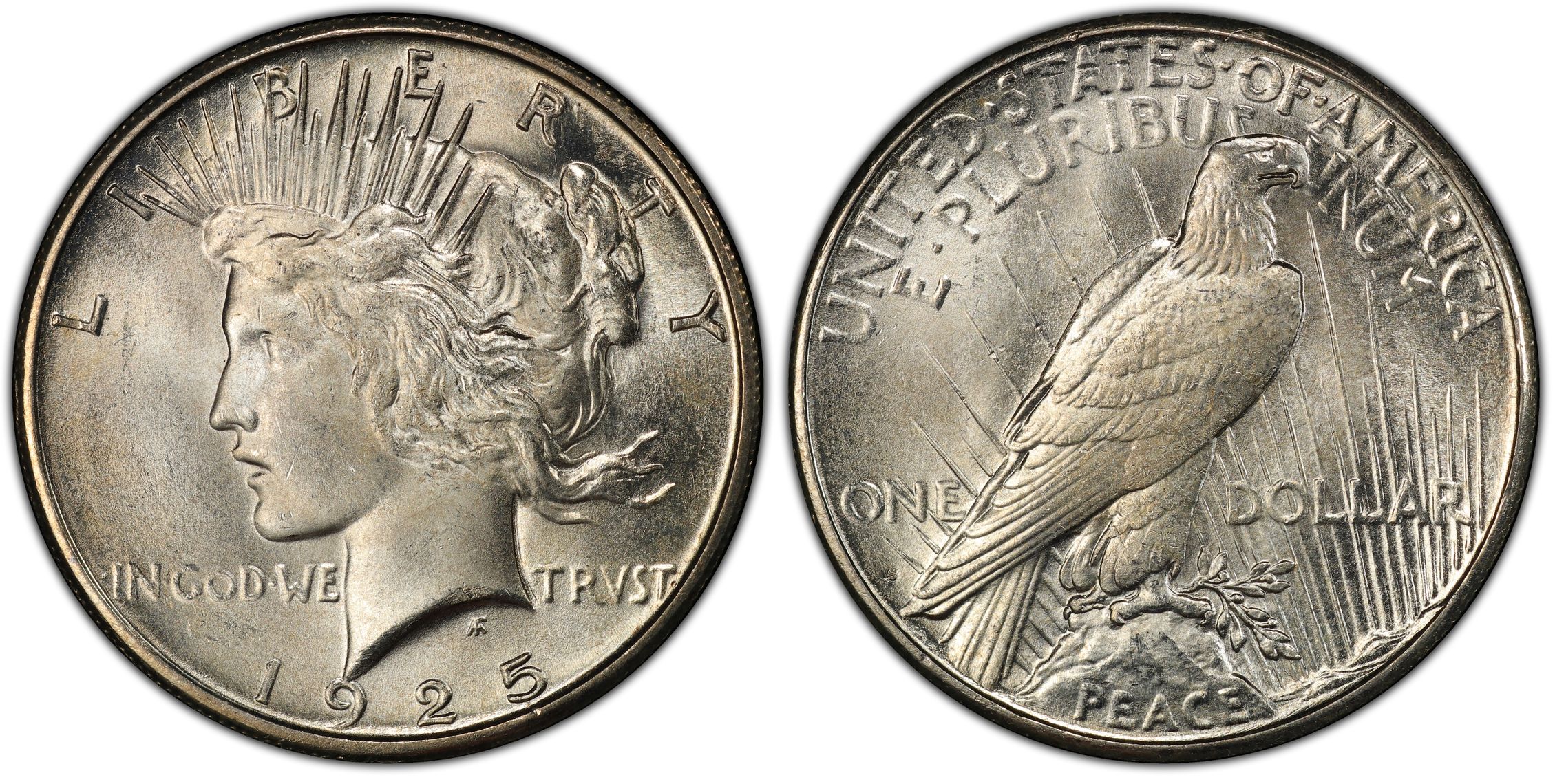 1925-S $1 (Regular Strike) Peace Dollar - PCGS CoinFacts