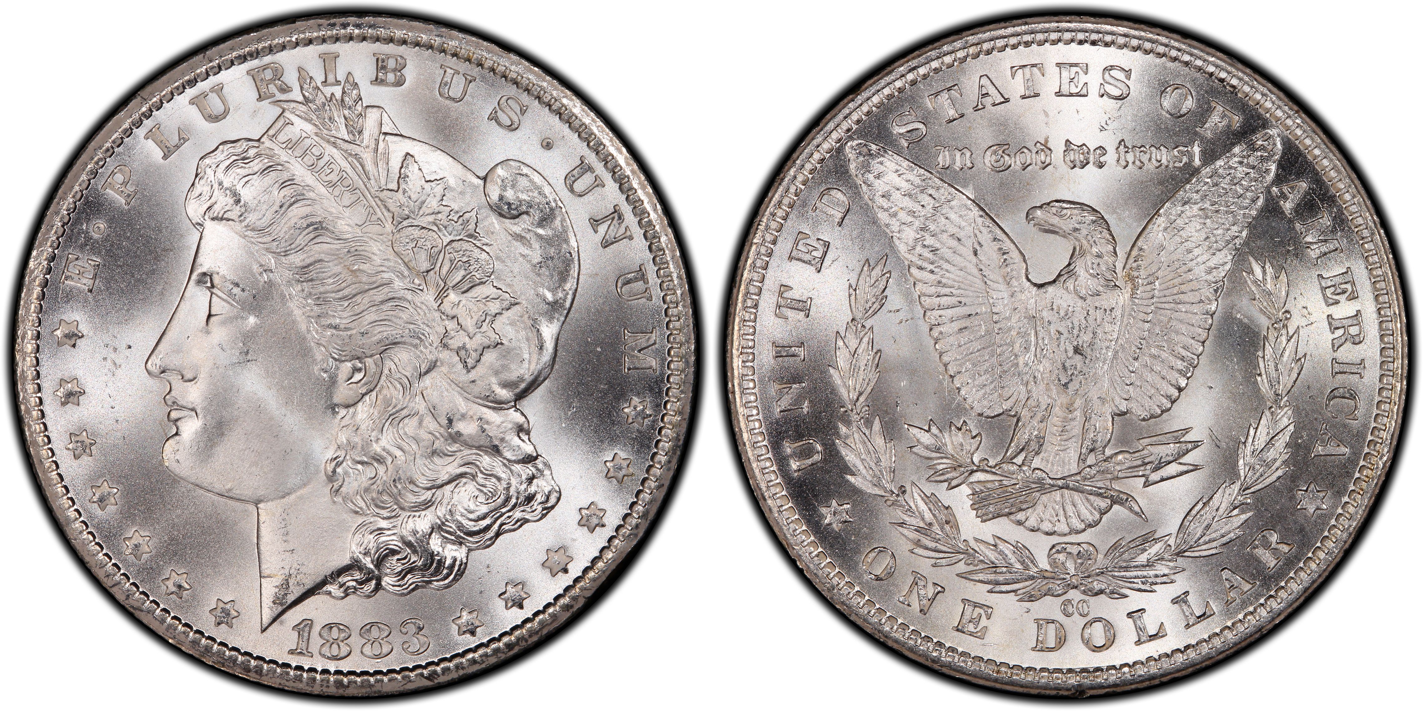1883-CC Carson City Mint $1 Morgan Silver Dollar NGC MS64 - Free