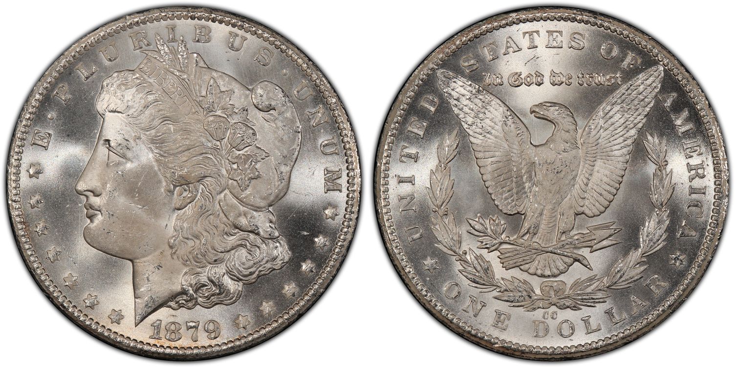1879-CC Morgan Silver Dollar, Affordable Circulated Coin, Store #13588