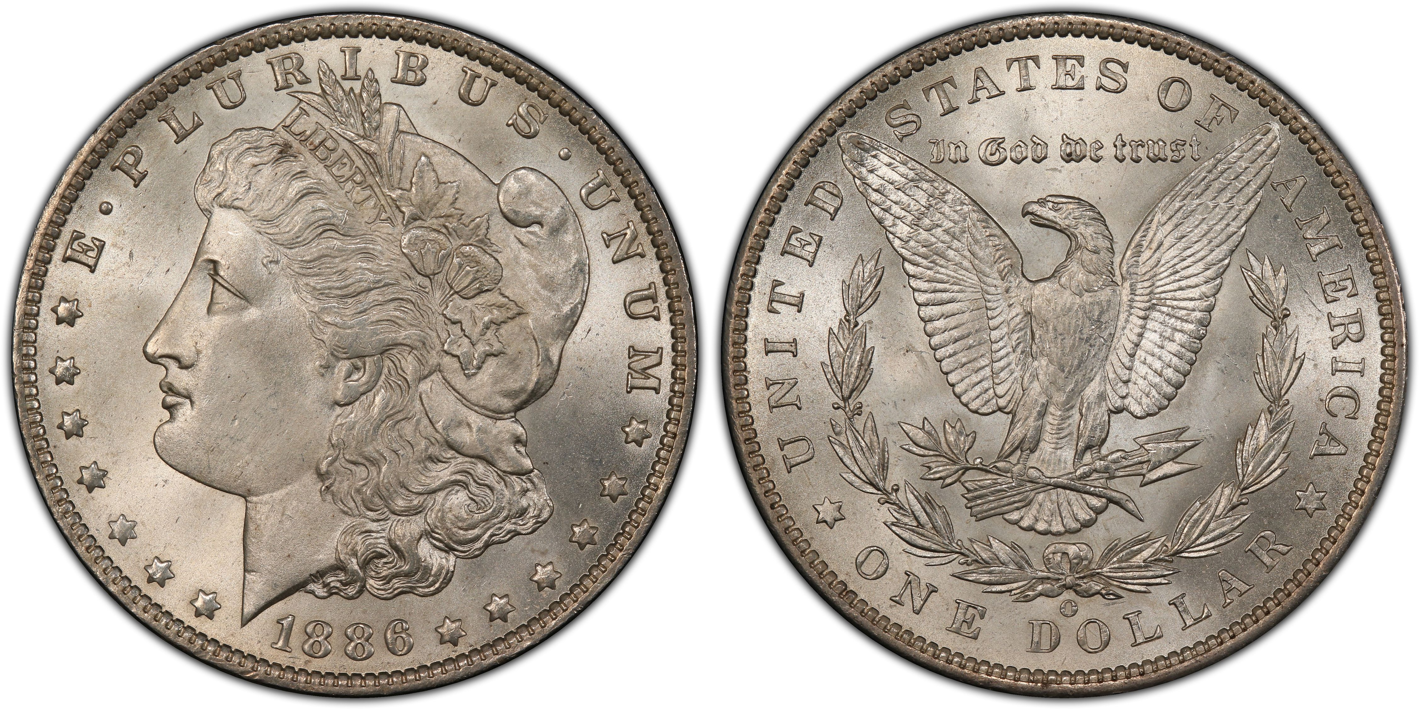 1886-O $1 (Regular Strike) Morgan Dollar - PCGS CoinFacts
