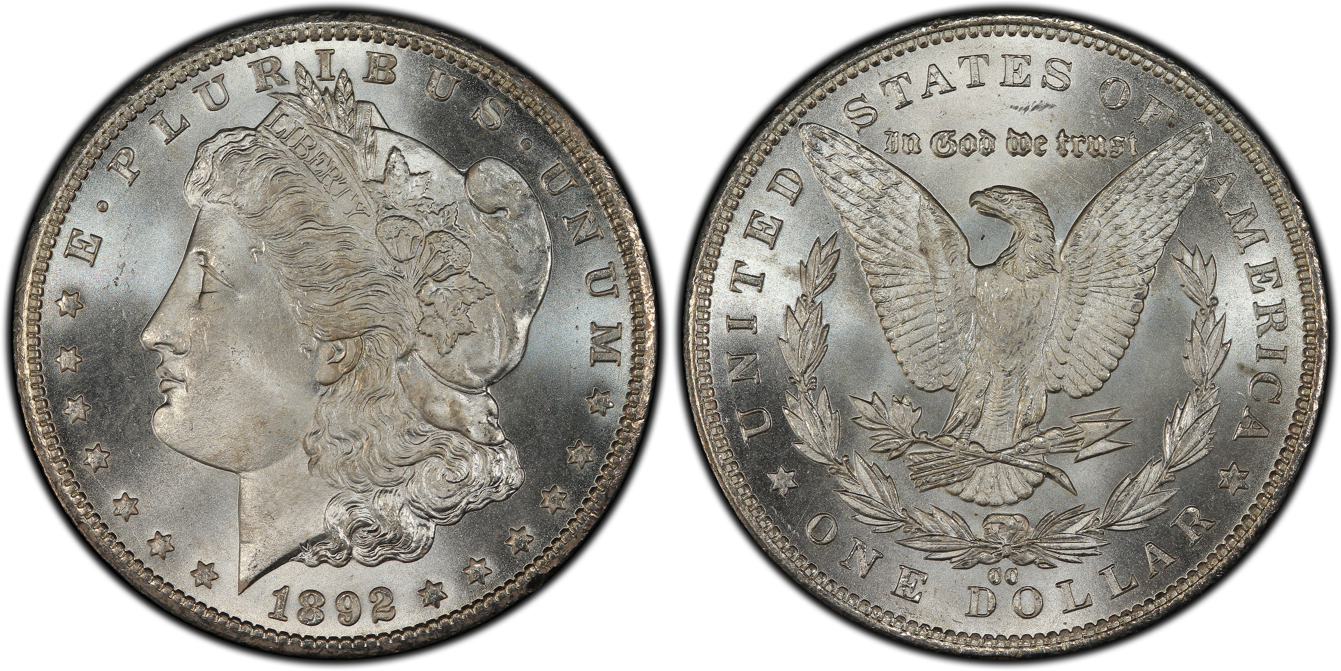 1884-o Blast White Unc Morgan Silver Dollar from a fresh Roll Will Grade Out 