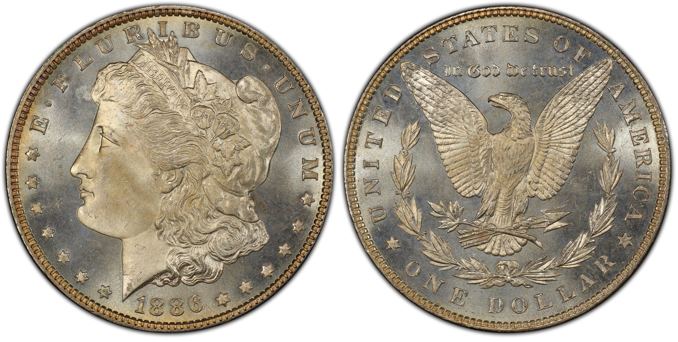 1886 $1, PL (Regular Strike) Morgan Dollar - PCGS CoinFacts