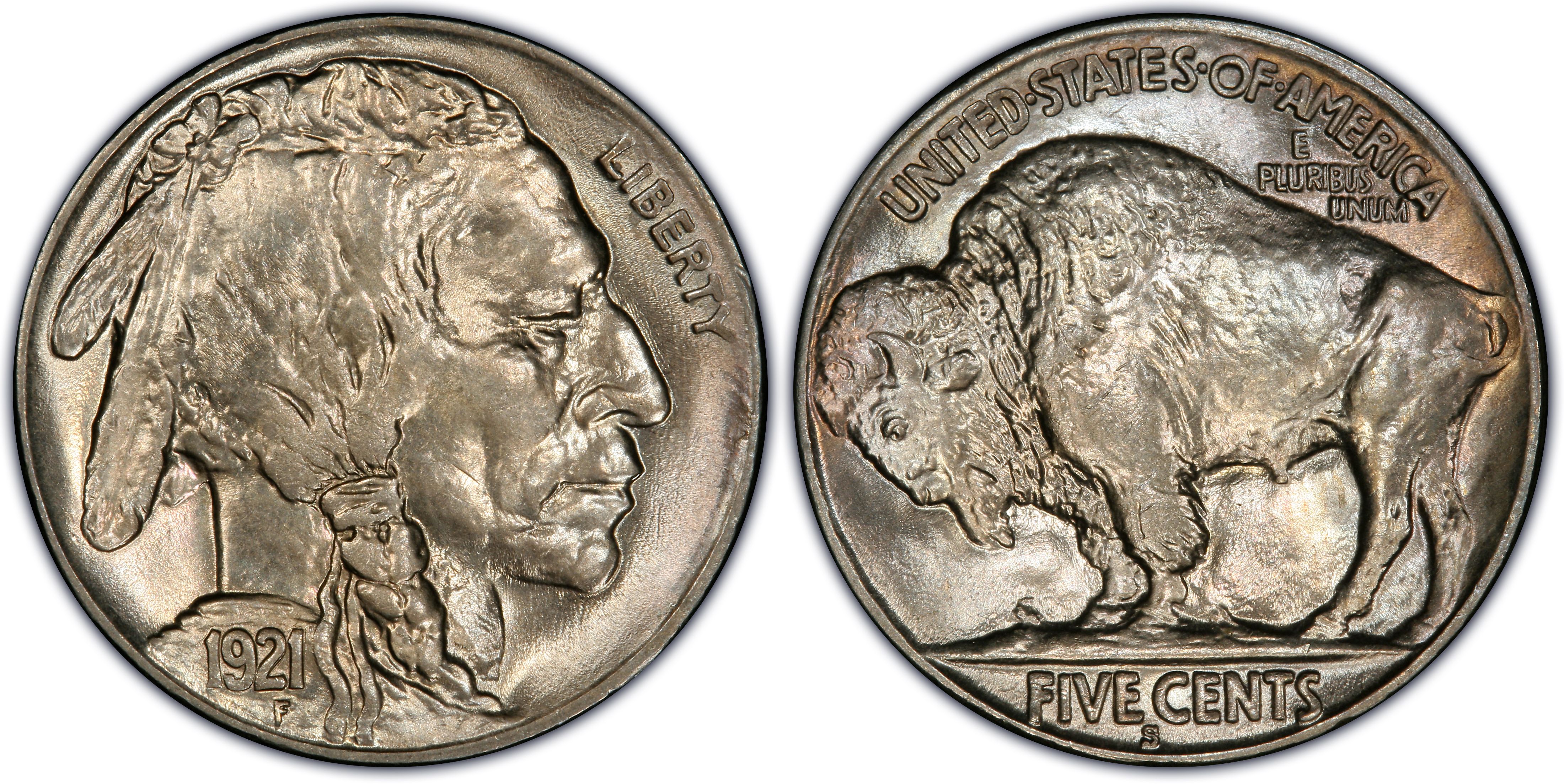 35％割引素晴らしい外見 シルバー ゴールド アンティークコイン 1921-S Buffalo Nickel 5C Coin - NGC