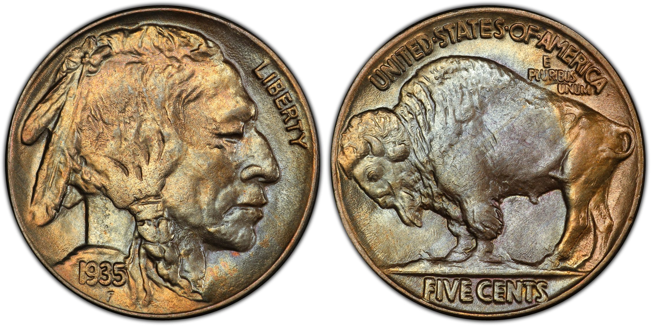 1935 5C Doubled Die Reverse (Regular Strike) Buffalo Nickel - PCGS CoinFacts