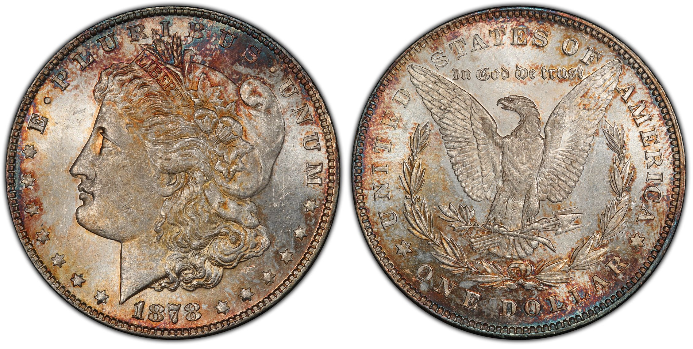 1878 7/8TF $1 VAM 44 Triple Blossom TOP 100 (Regular Strike) Morgan