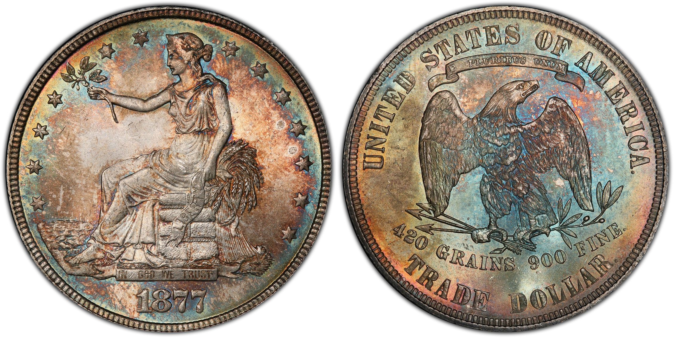 1877 T 1 Regular Strike Trade Dollar PCGS CoinFacts