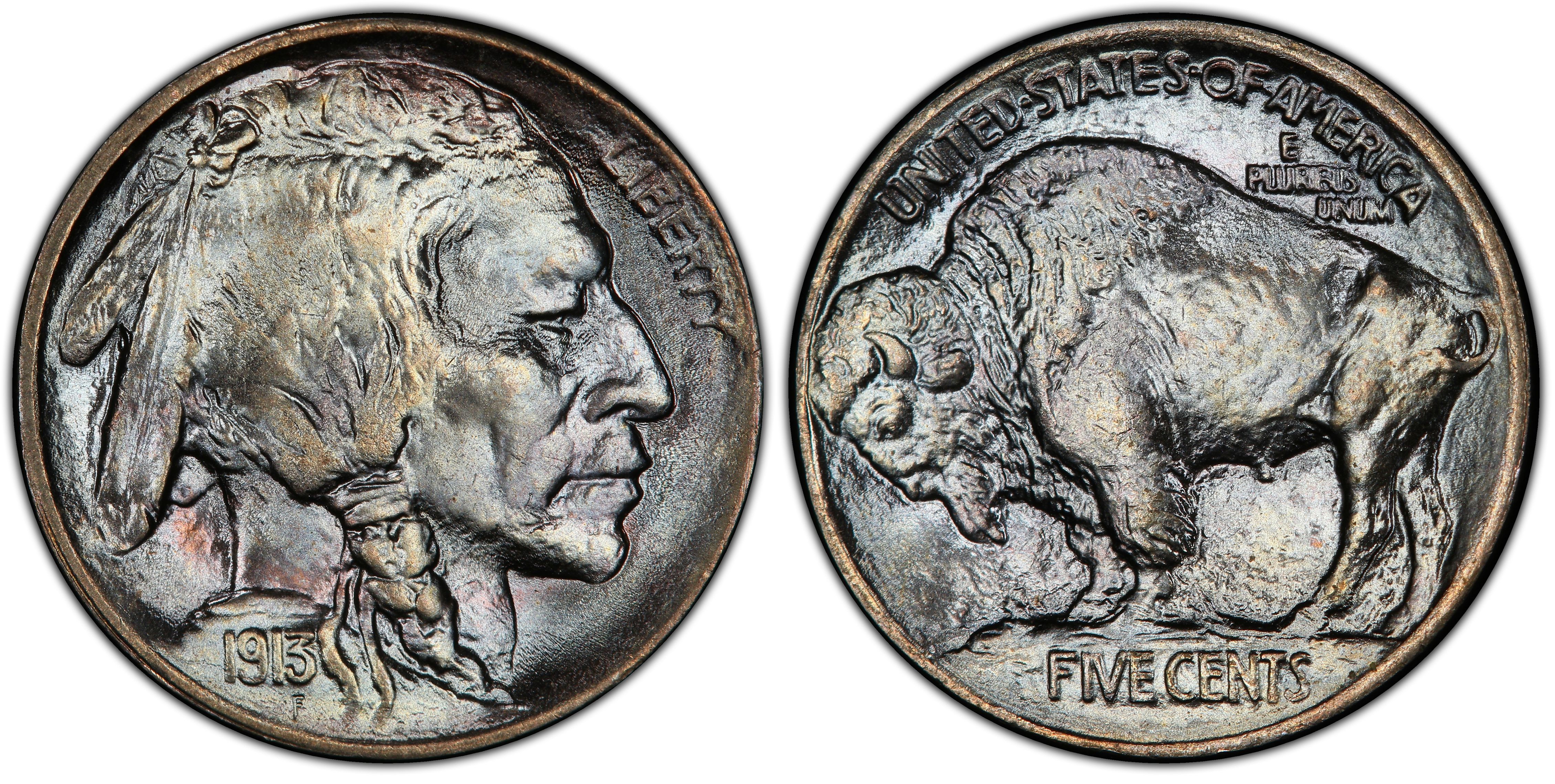 Images Of Buffalo Nickel 1913 5c Type 1 Pcgs Coinfacts