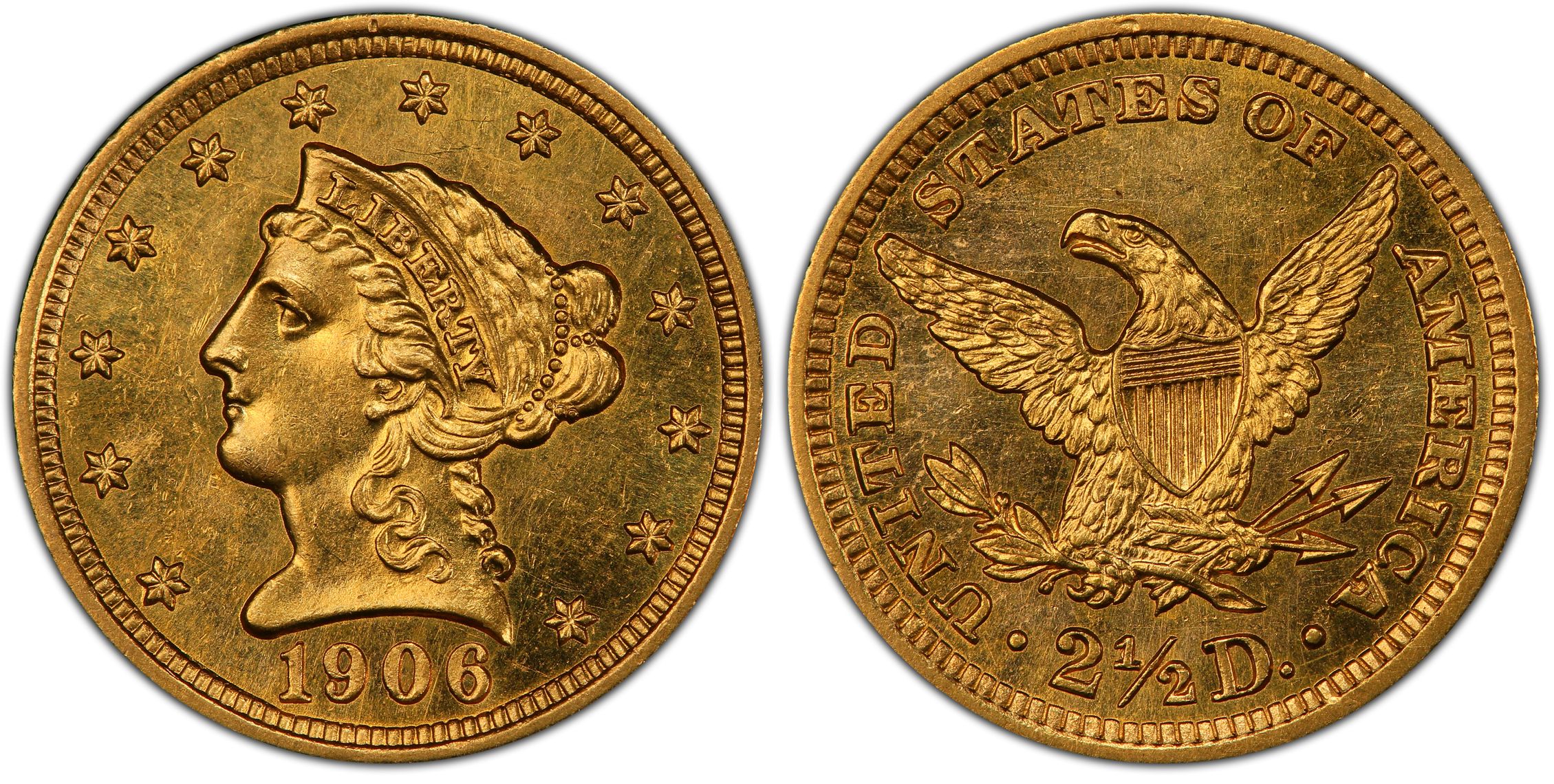 1906 $2.50, PL (Regular Strike) Liberty Head $2.5 - PCGS CoinFacts