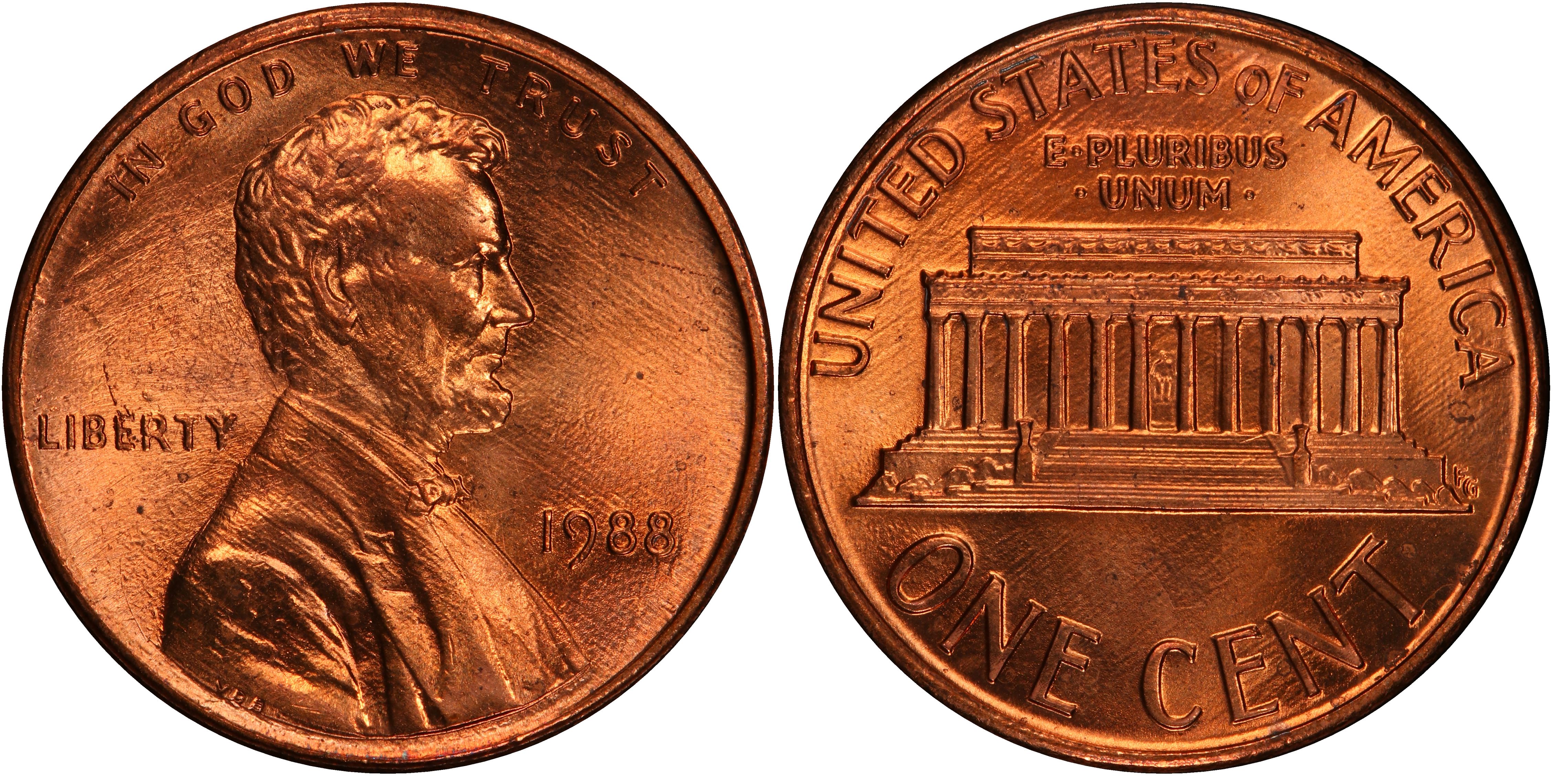 1988-D LINCOLN CENT NGC MS66RD