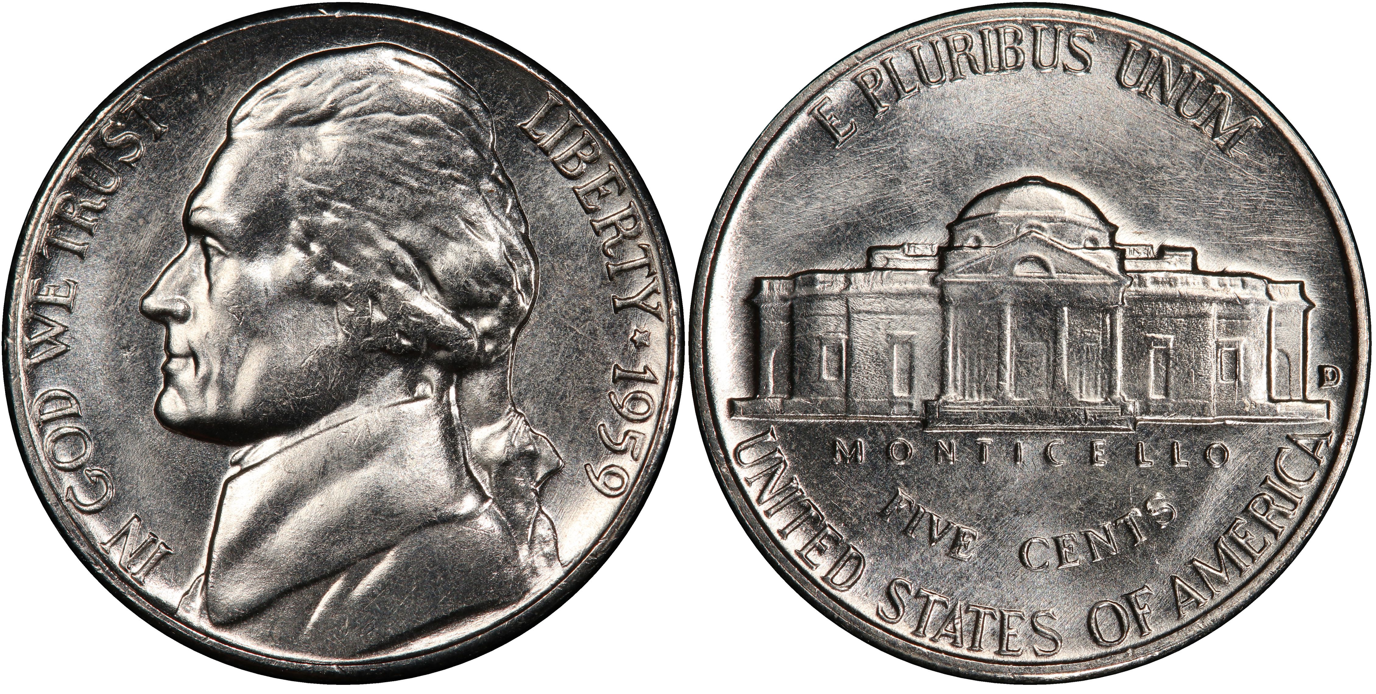 Details about   1959 Jefferson Nickel certified by NGC MS64 
