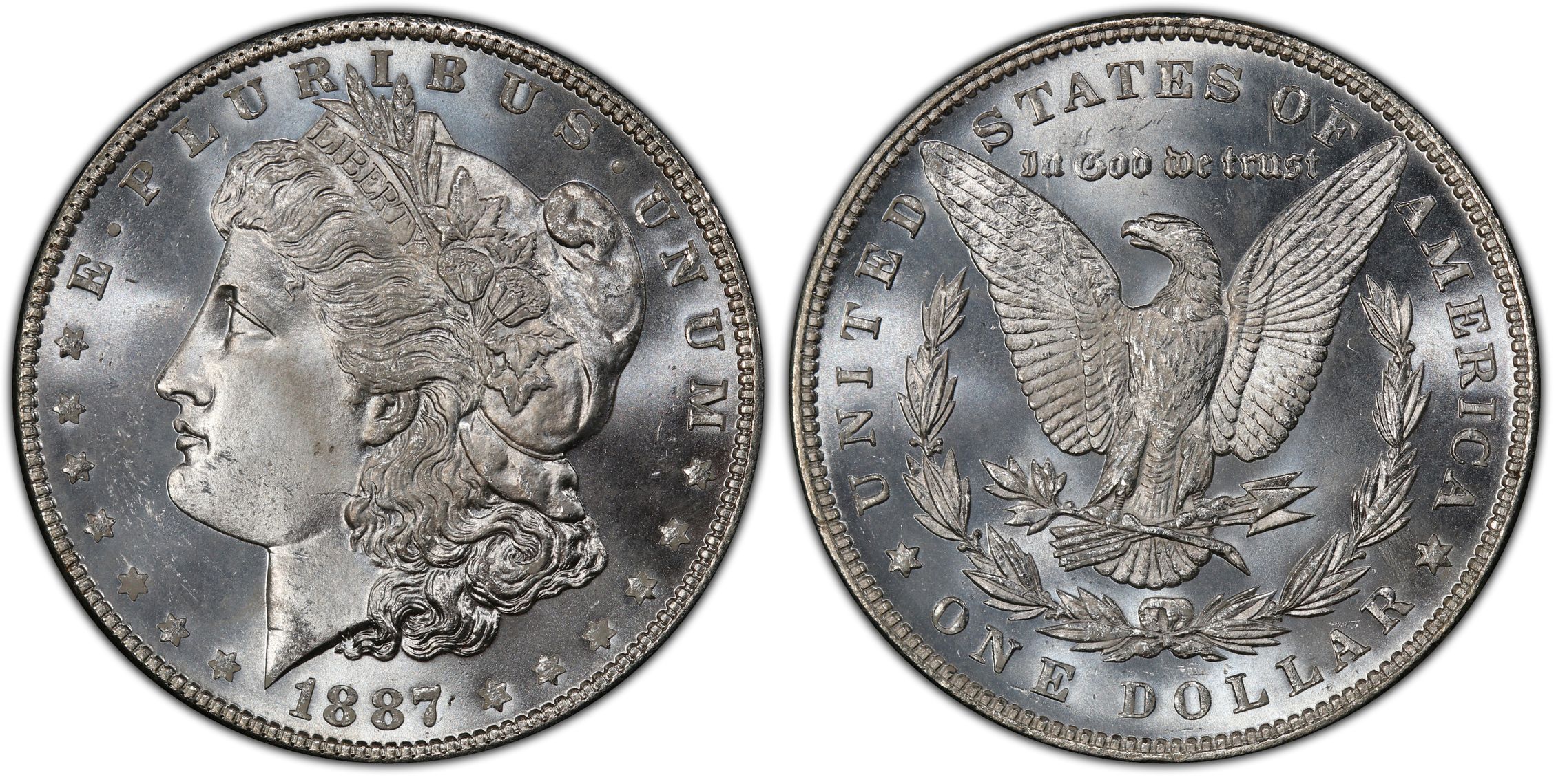 1887/6 $1 (Regular Strike) Morgan Dollar - PCGS CoinFacts