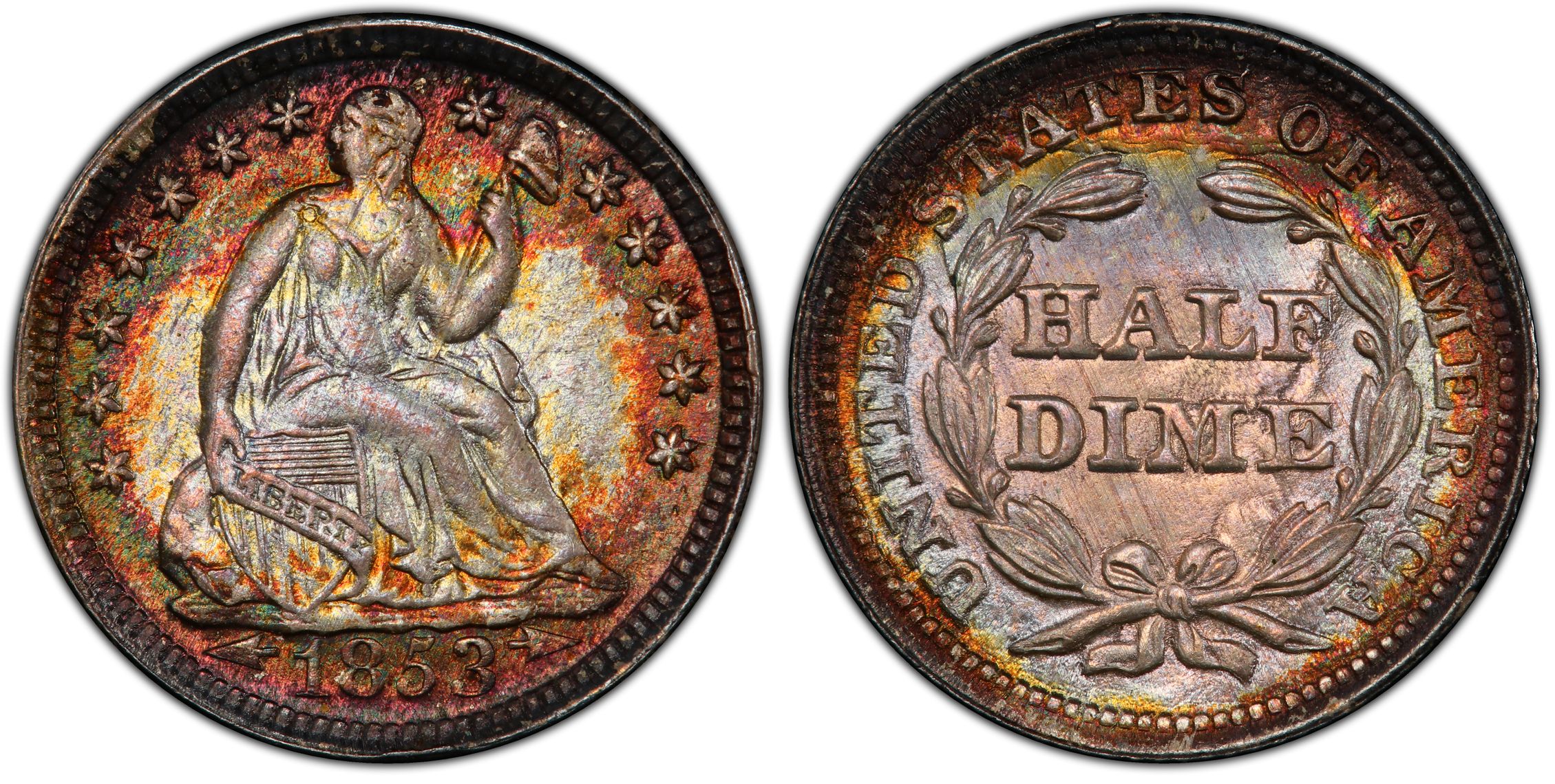 Shops 1853 us half dime