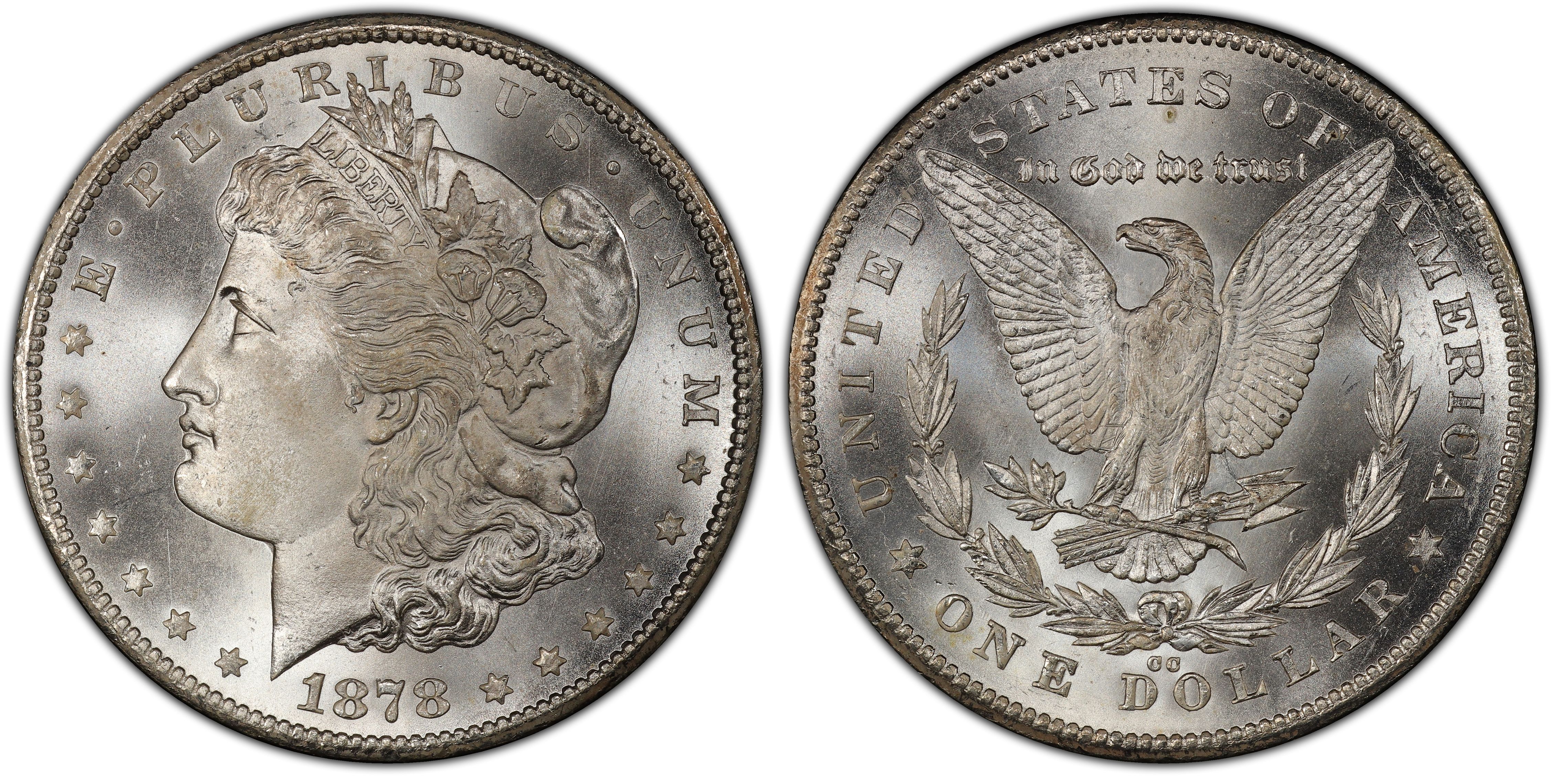 1878-CC $1 (Regular Strike) Morgan Dollar - PCGS CoinFacts