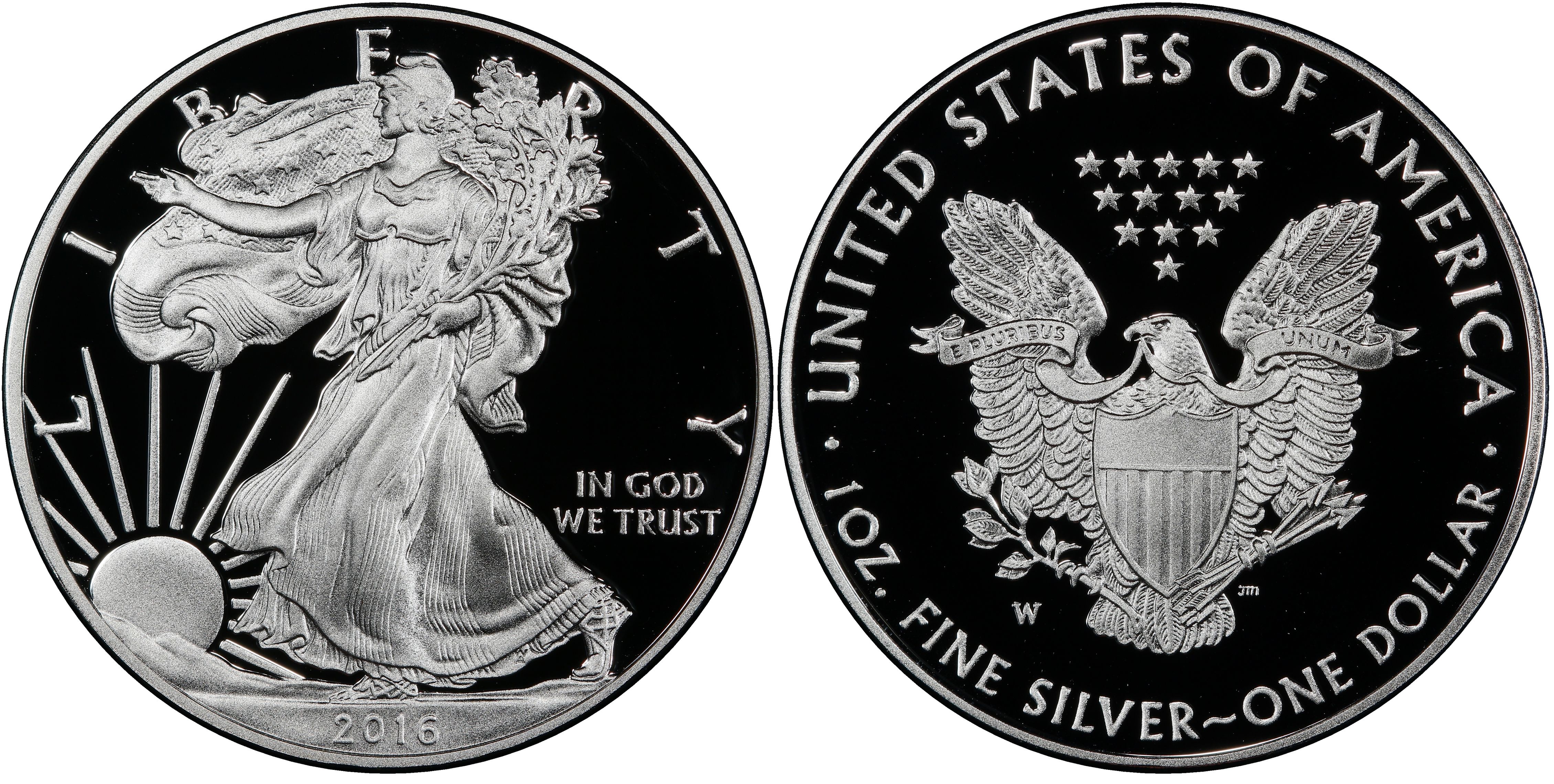 2019-W Reverse Proof $1 American Silver Eagle NGC PF70 FDI Flags Label Pride of