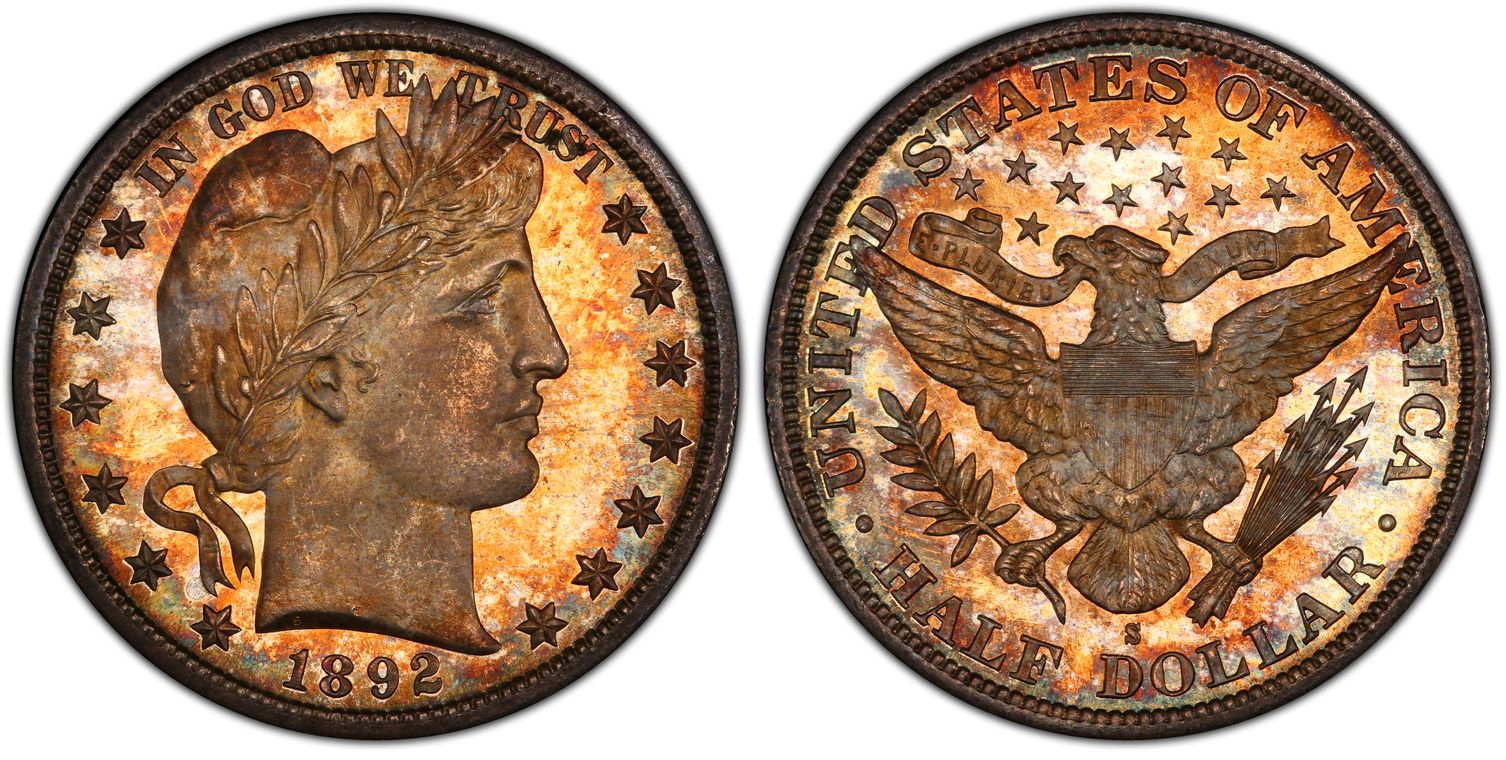 1892 S 50c Regular Strike Barber Half Dollar Pcgs Coinfacts