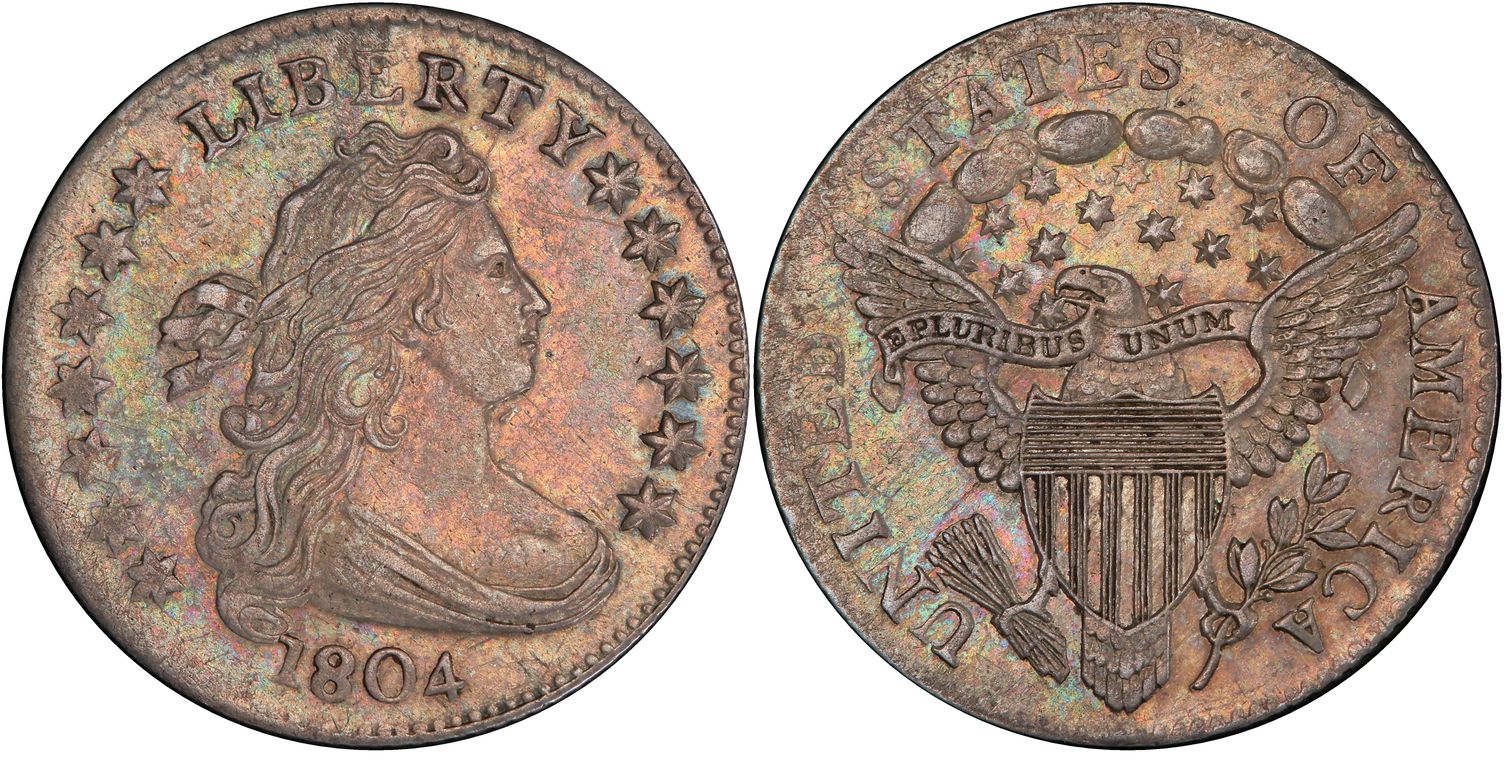 1804 10C 14 Star Reverse (Regular Strike) Draped Bust Dime - PCGS CoinFacts