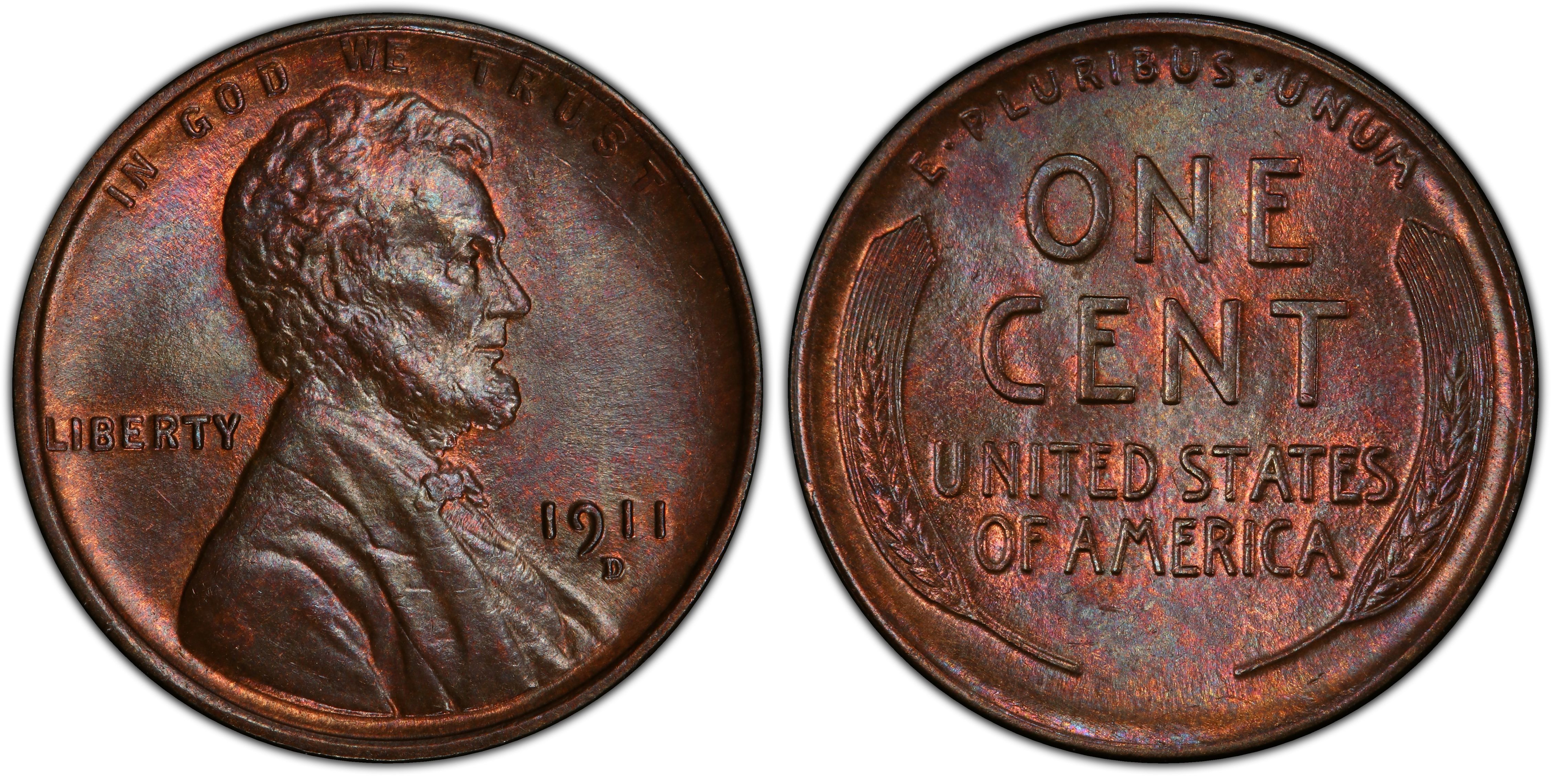 1911 D Lincoln Wheat Cent Penny G6 