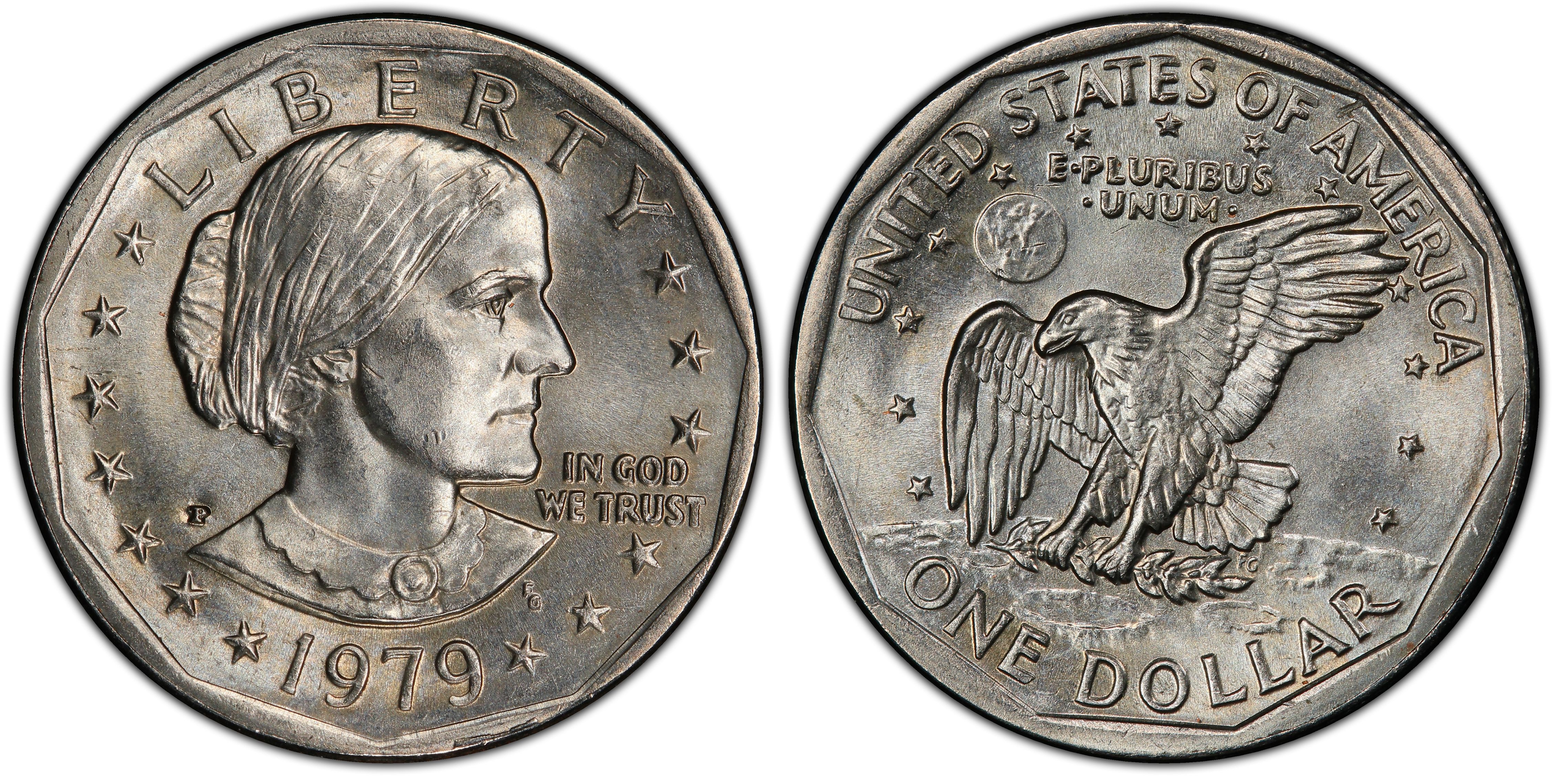 Images of Susan B. Anthony Dollar 1979-P SBA$1 - PCGS CoinFacts4518 x 2280