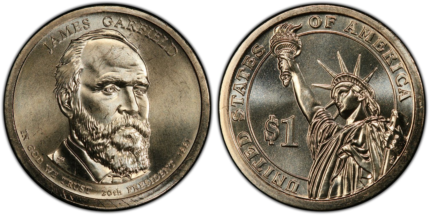 2011-P $1 James Garfield Position A (Regular Strike) Presidential Dollars - PCGS CoinFacts